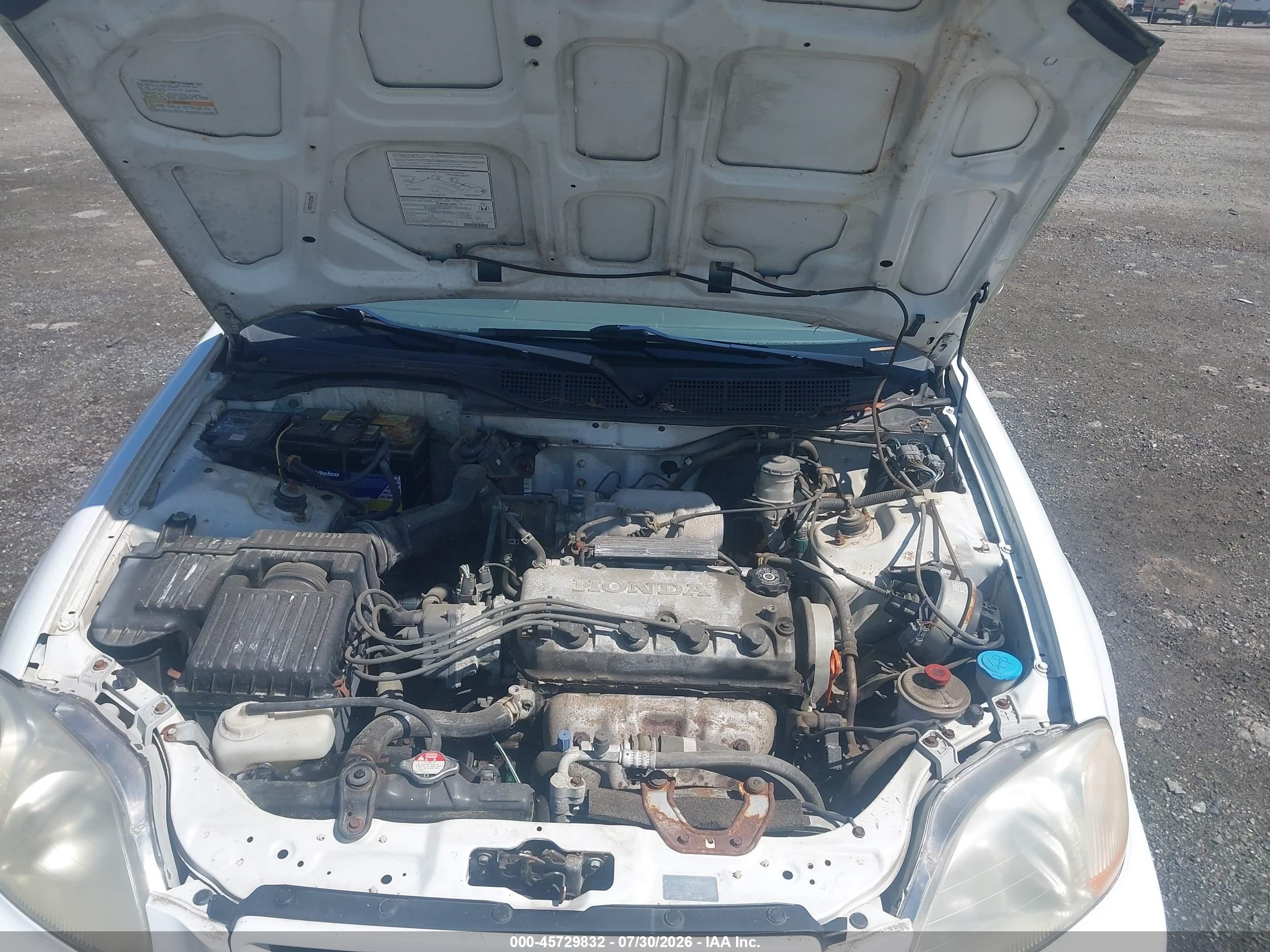 1997 Honda Civic Ex Белый vin: 1HGEJ8241VL128191
