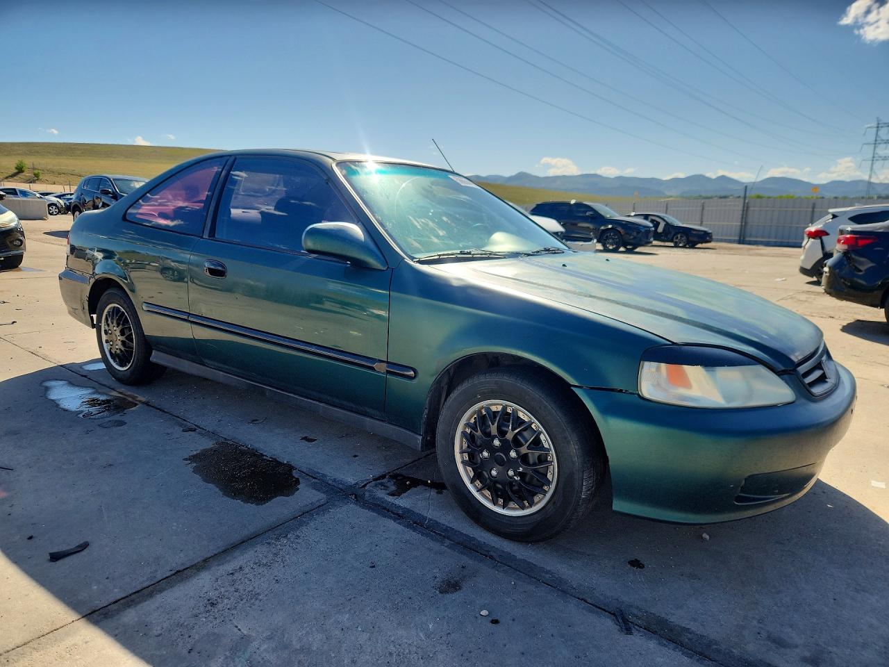 1999 Honda Civic Ex Green vin: 1HGEJ8241XL004554