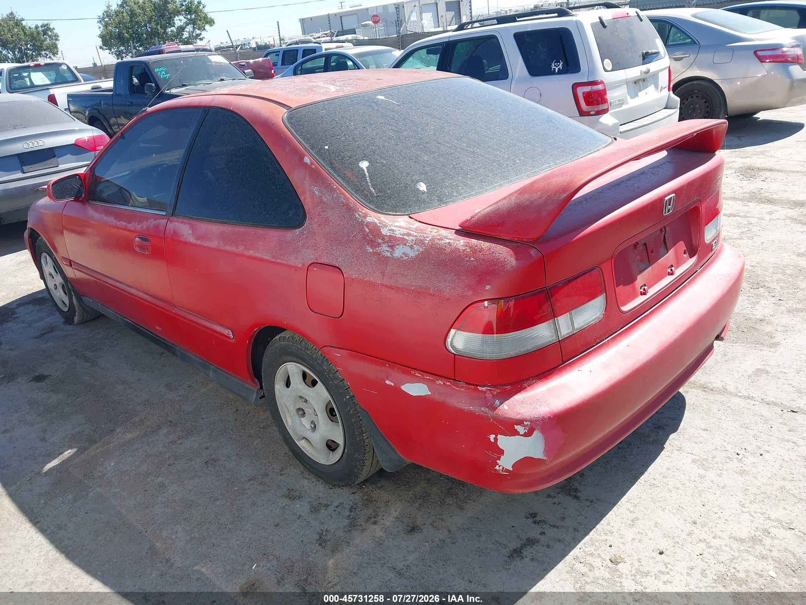 2000 Honda Civic Ex Red vin: 1HGEJ8241YL034171