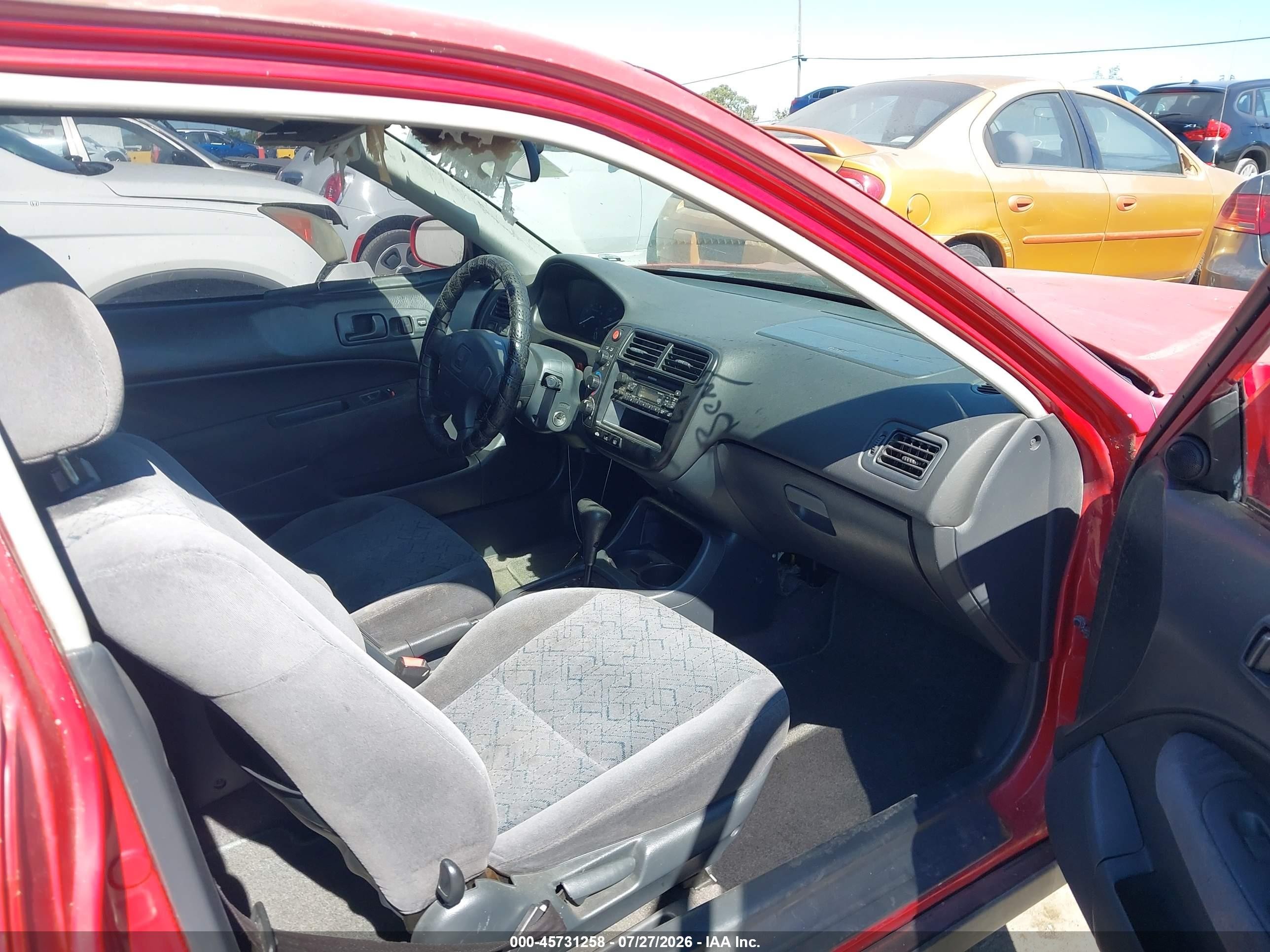2000 Honda Civic Ex Red vin: 1HGEJ8241YL034171