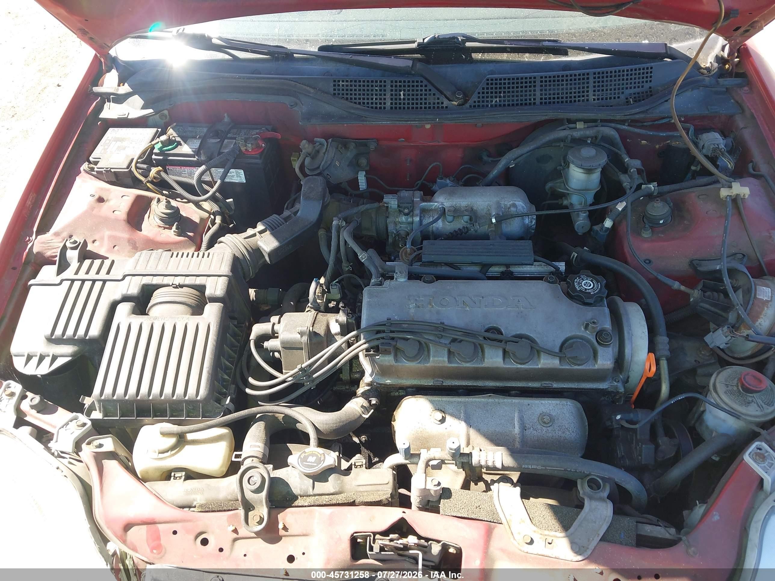 2000 Honda Civic Ex Red vin: 1HGEJ8241YL034171