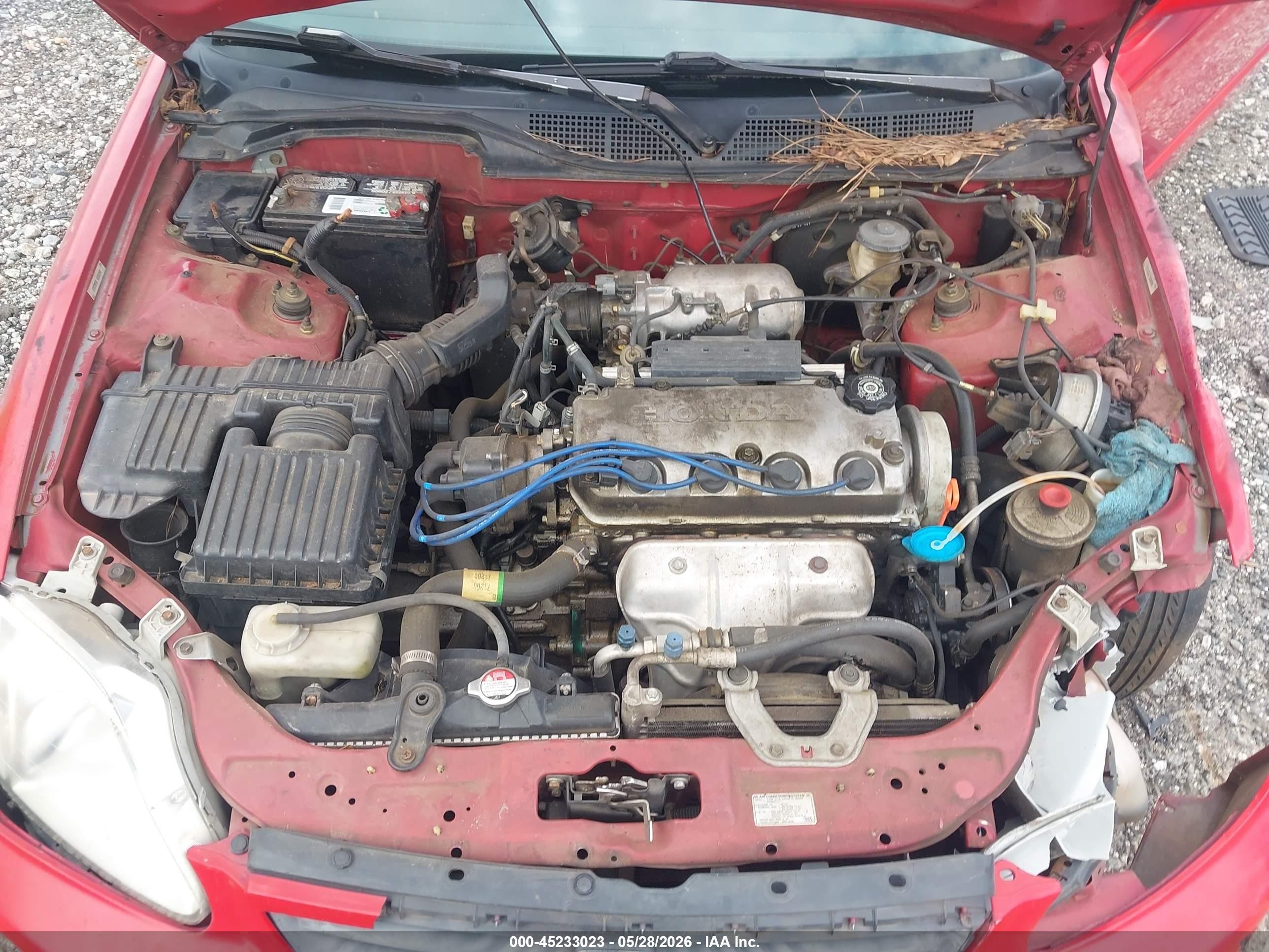 2000 Honda Civic Ex Red vin: 1HGEJ8241YL067803