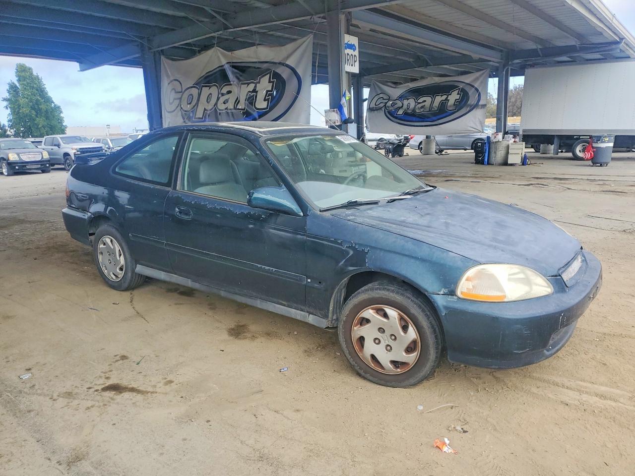 1997 Honda Civic Ex Green vin: 1HGEJ8242VL055087