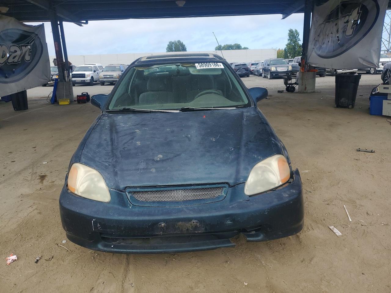 1997 Honda Civic Ex Green vin: 1HGEJ8242VL055087
