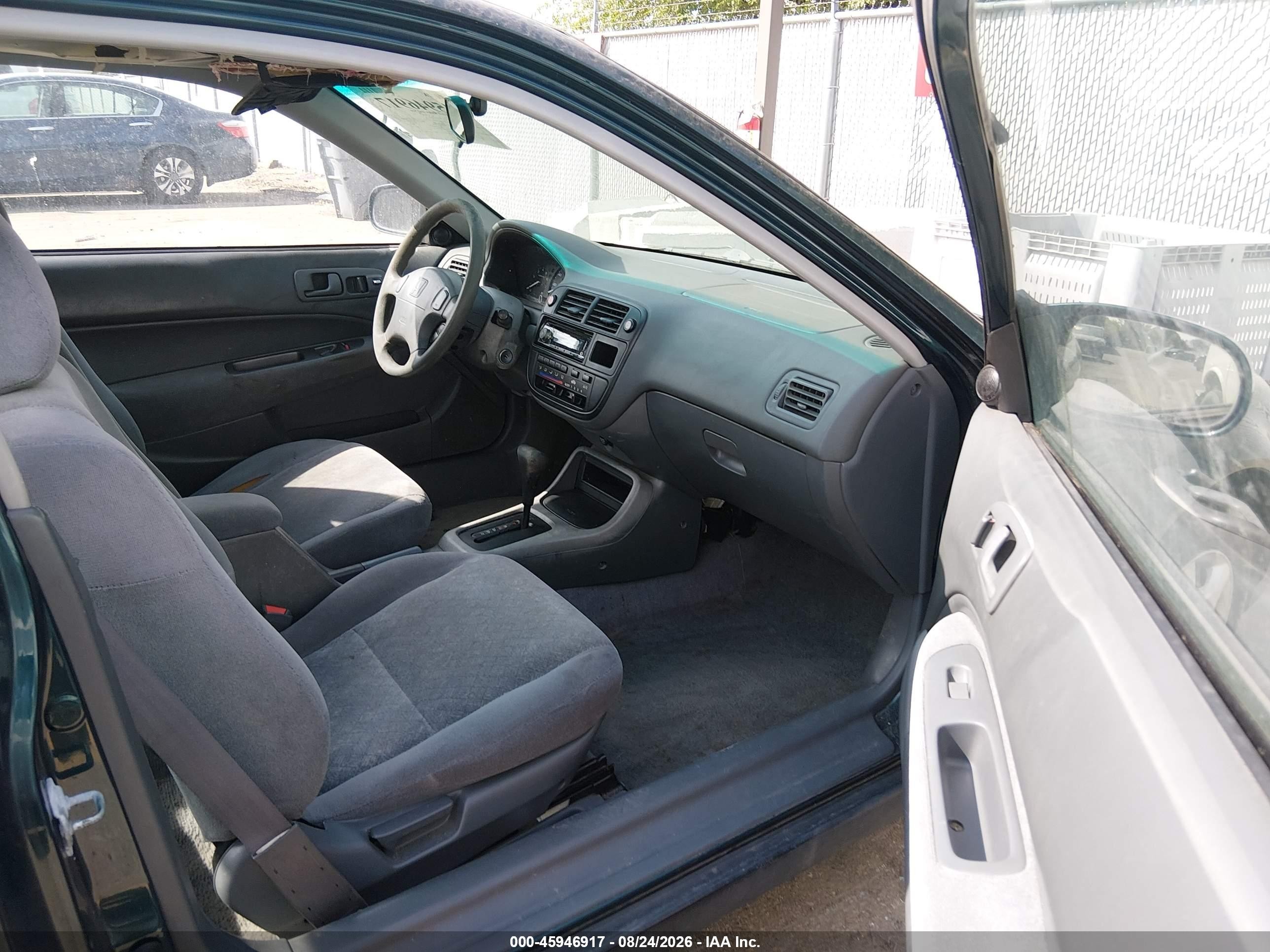 1998 Honda Civic Ex Green vin: 1HGEJ8242WL106699