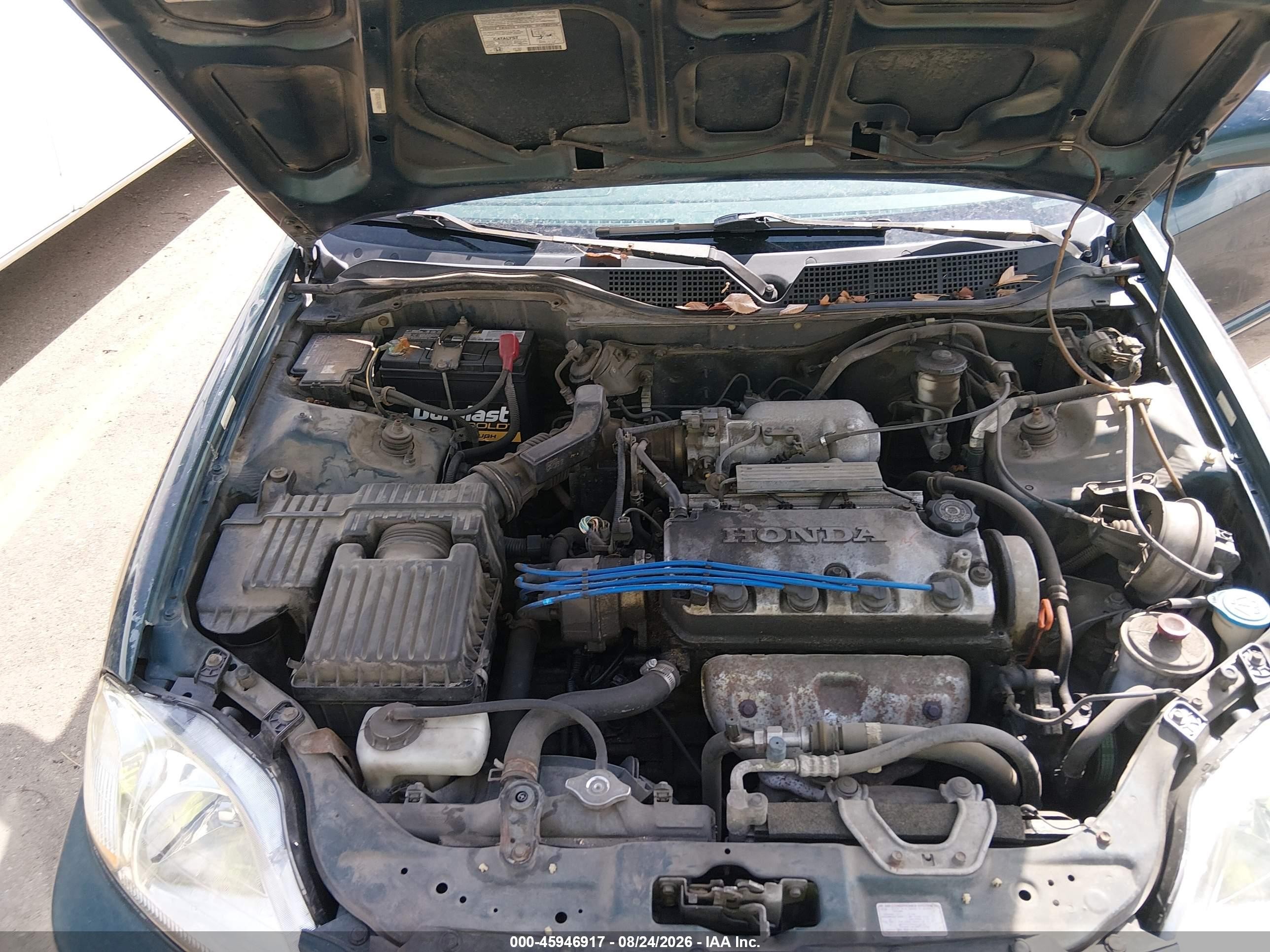 1998 Honda Civic Ex Green vin: 1HGEJ8242WL106699