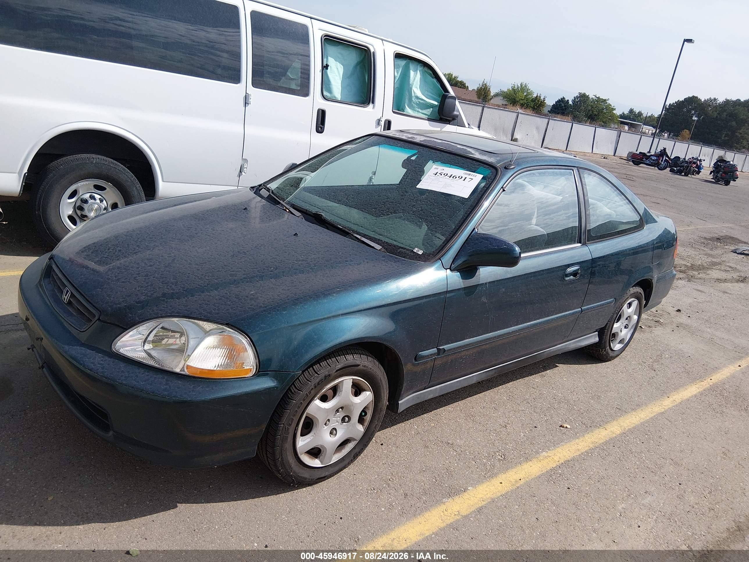 1998 Honda Civic Ex Green vin: 1HGEJ8242WL106699