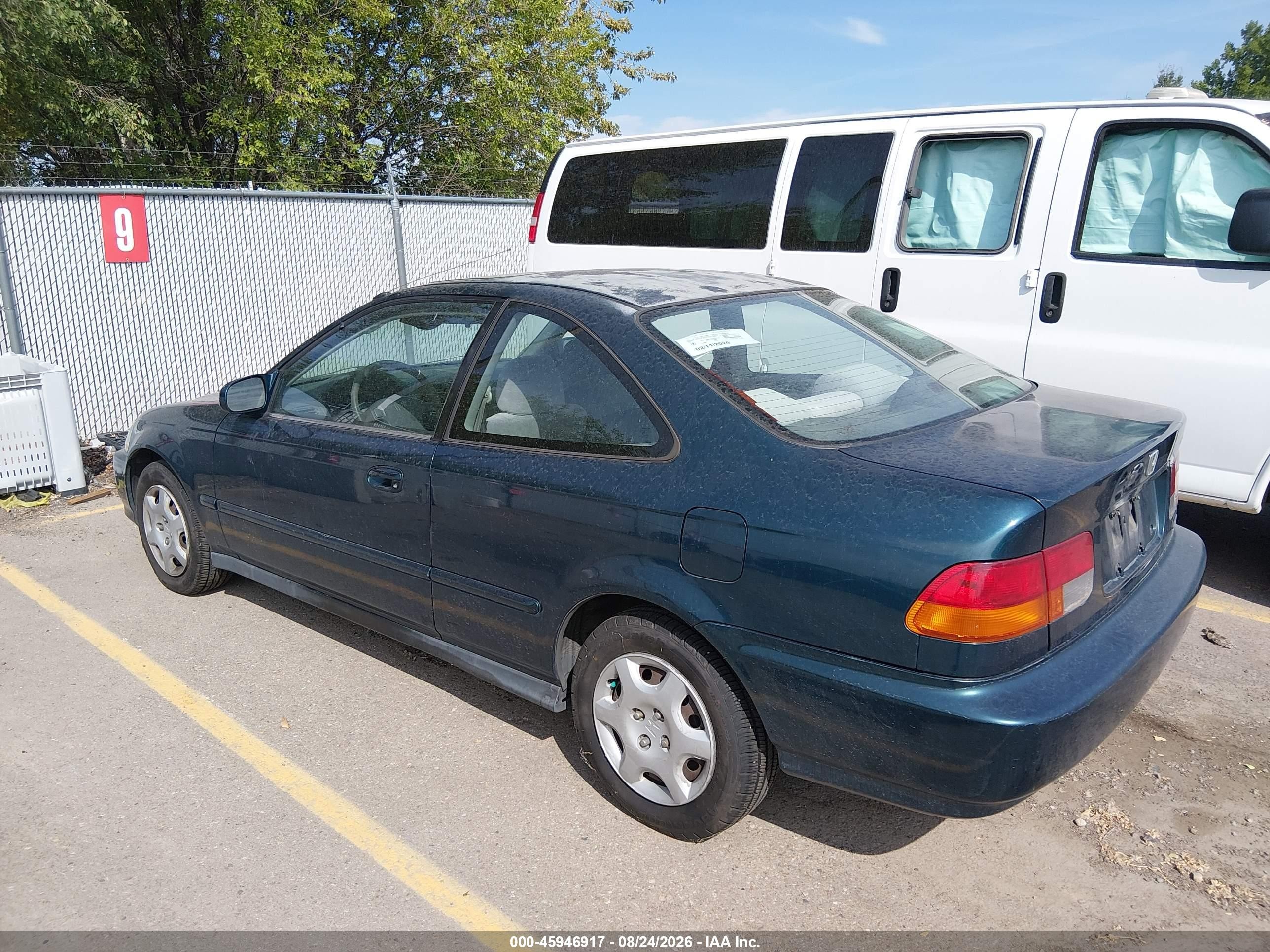 1998 Honda Civic Ex Green vin: 1HGEJ8242WL106699