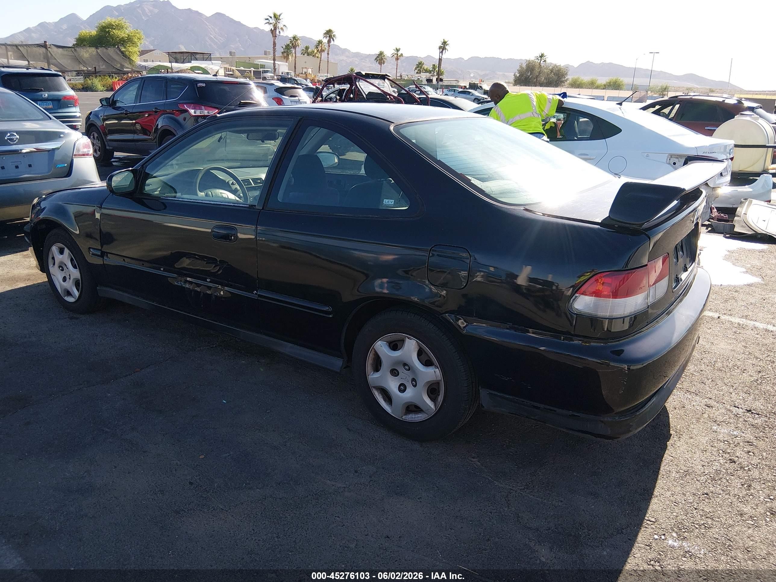 2000 Honda Civic Ex Black vin: 1HGEJ8242YL102011