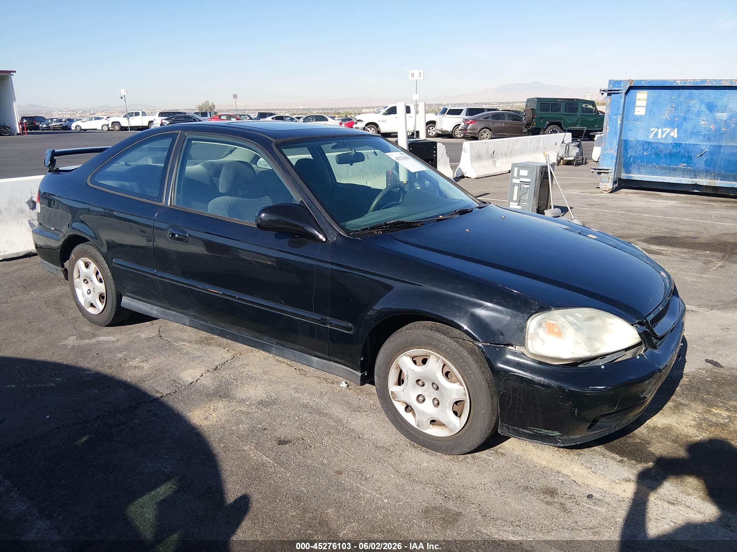 2000 Honda Civic Ex Black vin: 1HGEJ8242YL102011
