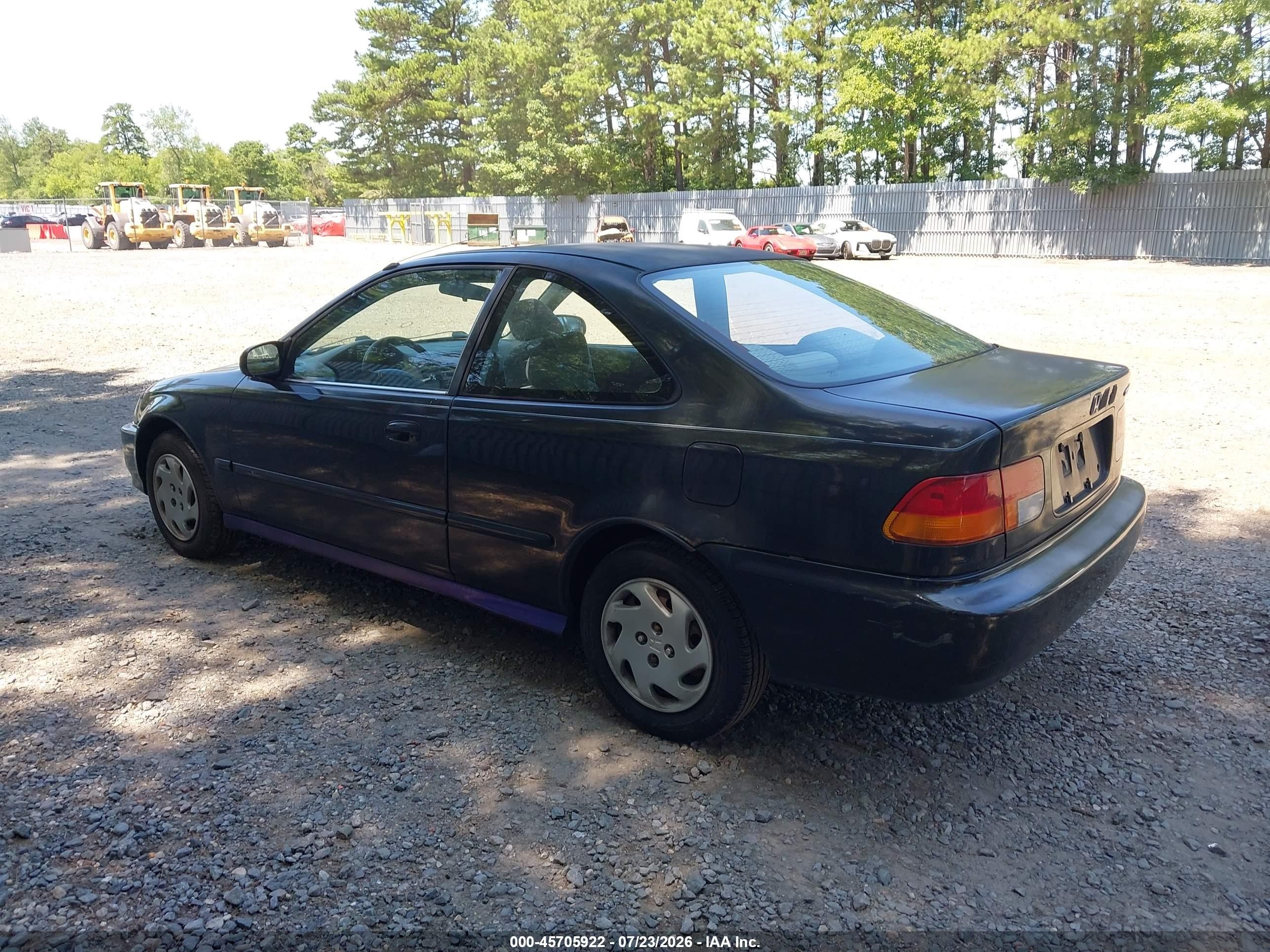 1996 Honda Civic Ex Black vin: 1HGEJ8243TL077449