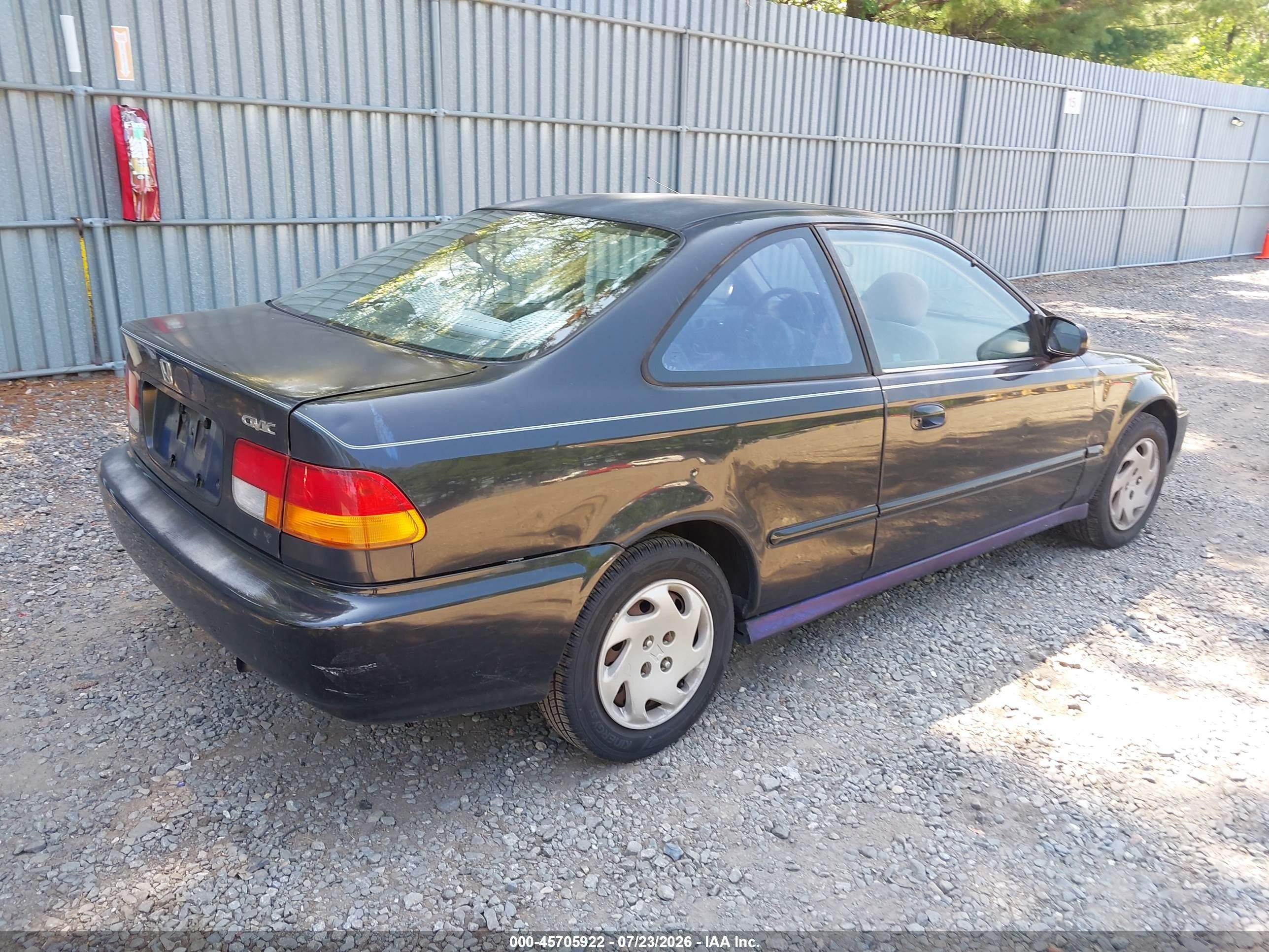 1996 Honda Civic Ex Black vin: 1HGEJ8243TL077449
