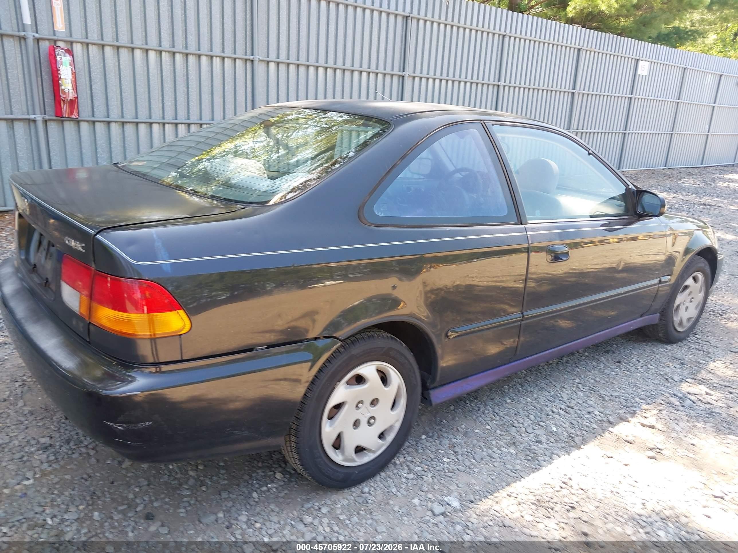 1996 Honda Civic Ex Black vin: 1HGEJ8243TL077449