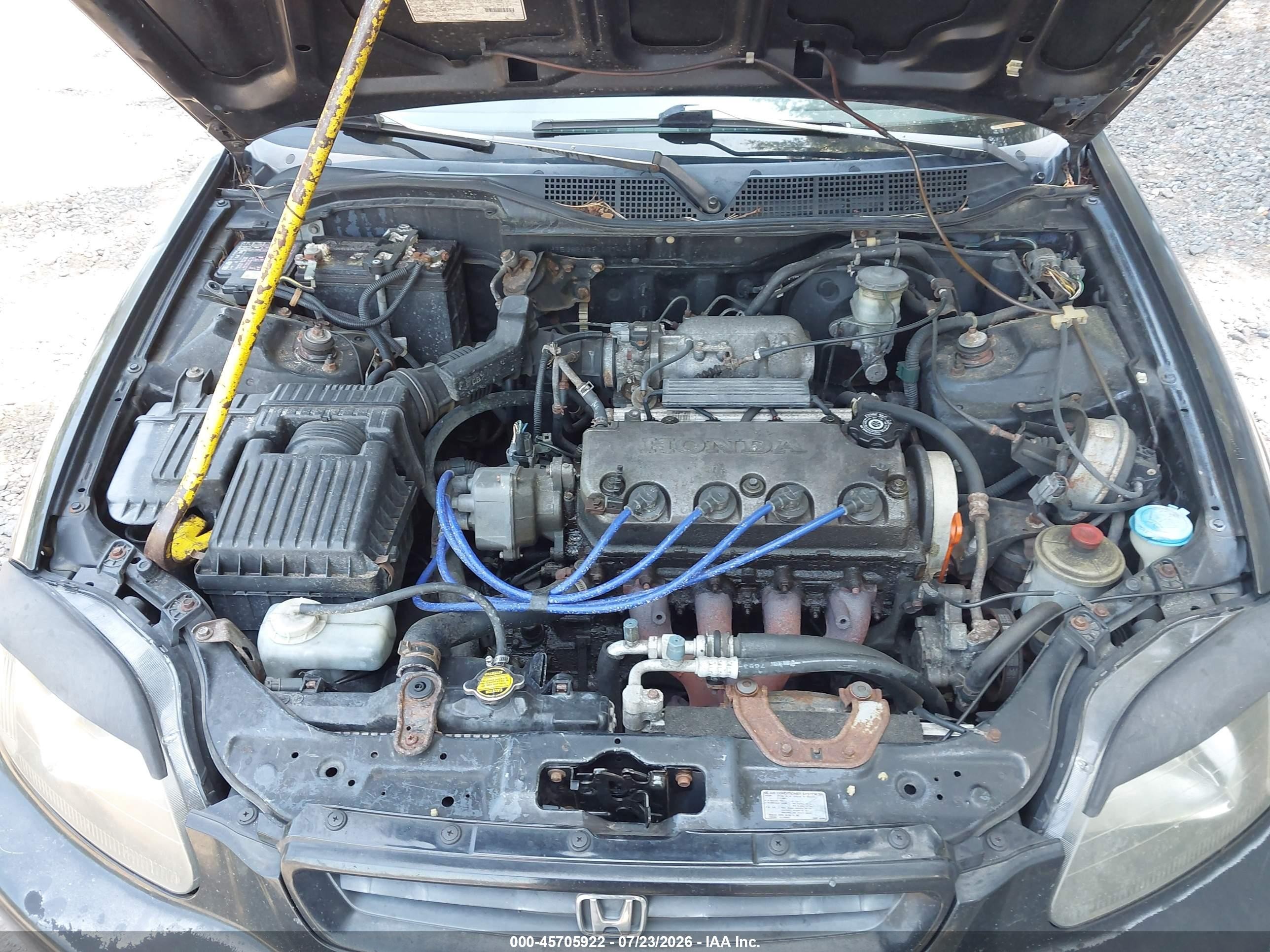 1996 Honda Civic Ex Black vin: 1HGEJ8243TL077449