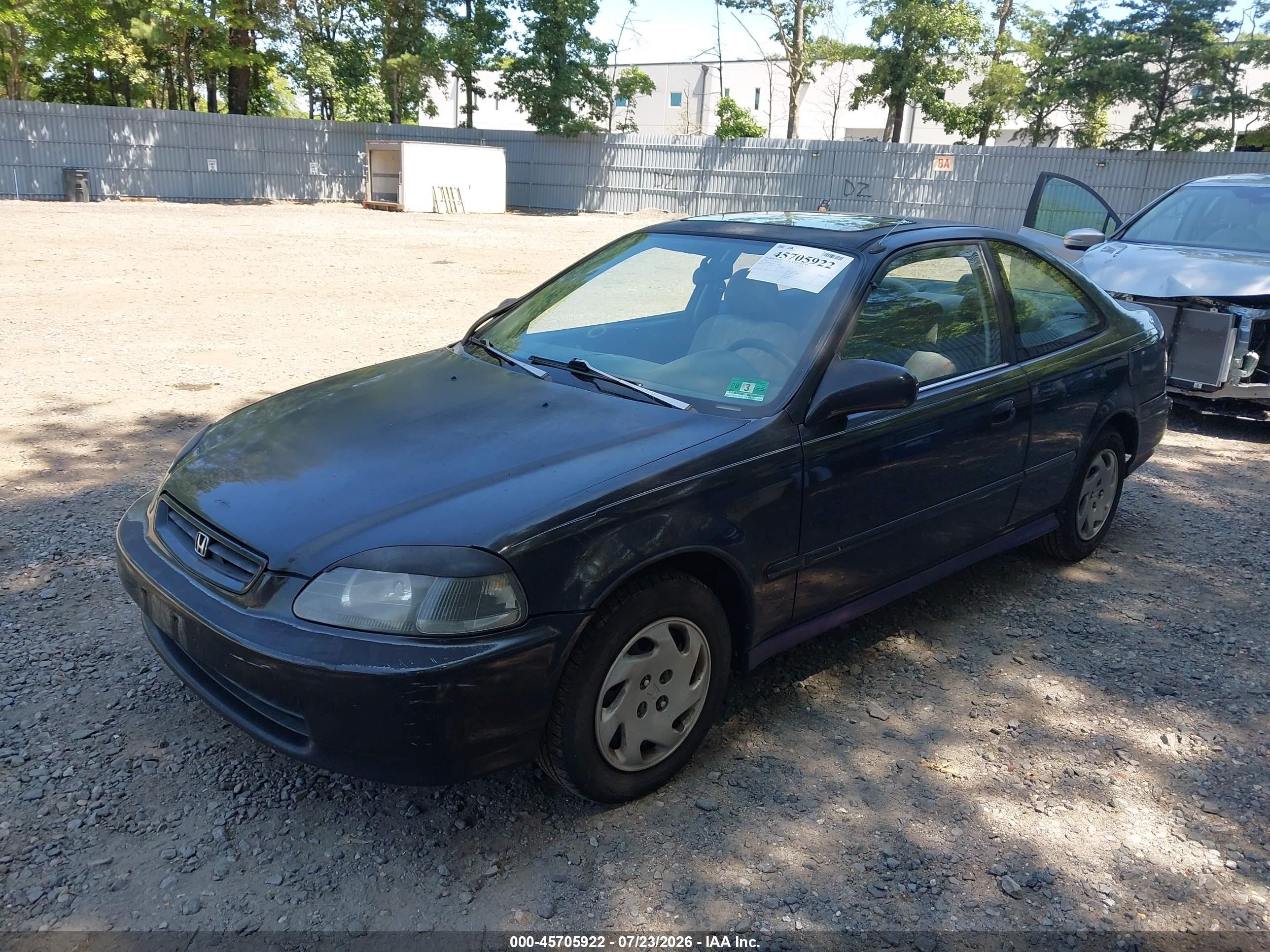 1996 Honda Civic Ex Black vin: 1HGEJ8243TL077449
