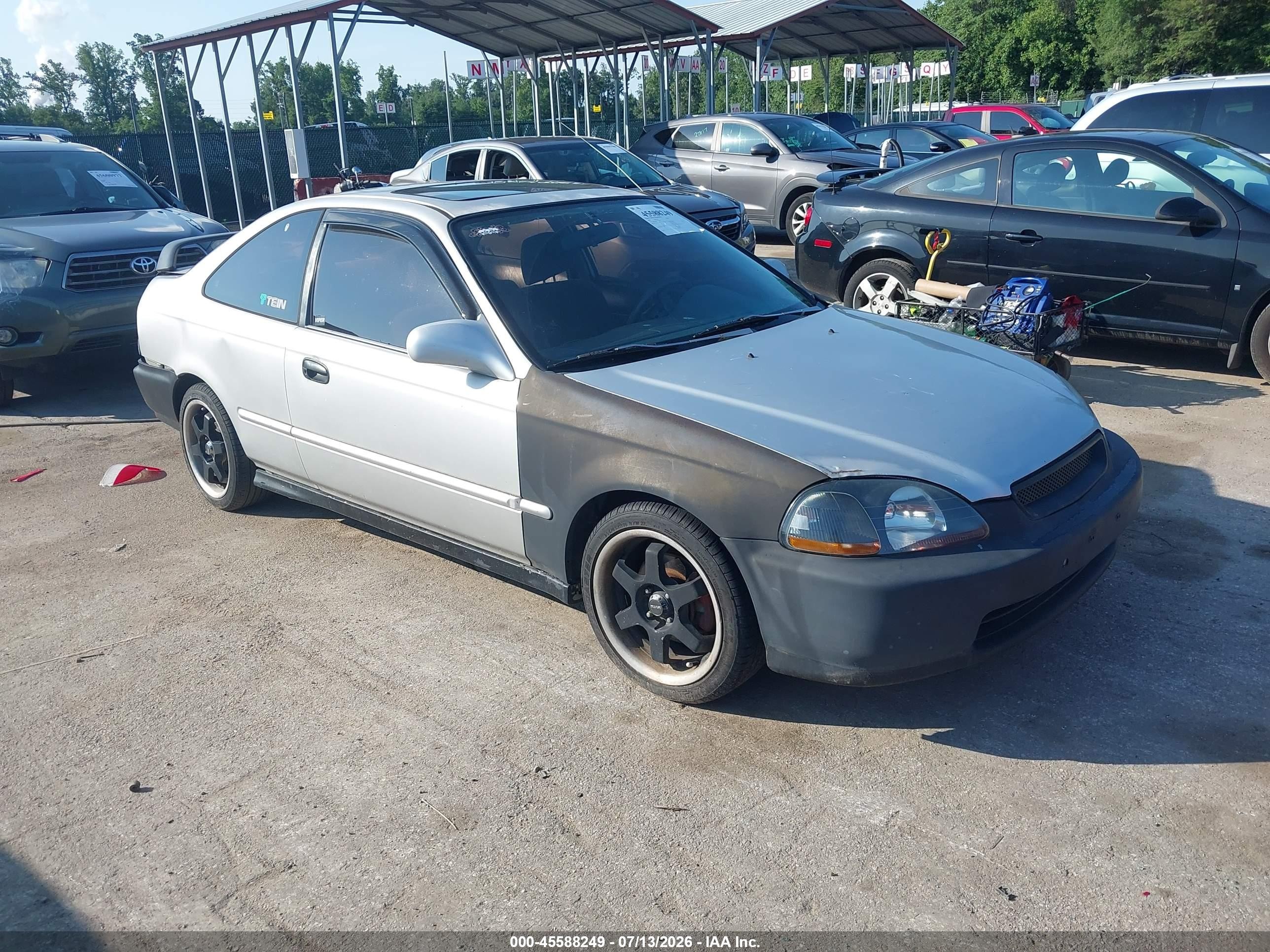 1998 Honda Civic Ex Silver vin: 1HGEJ8243WL114584