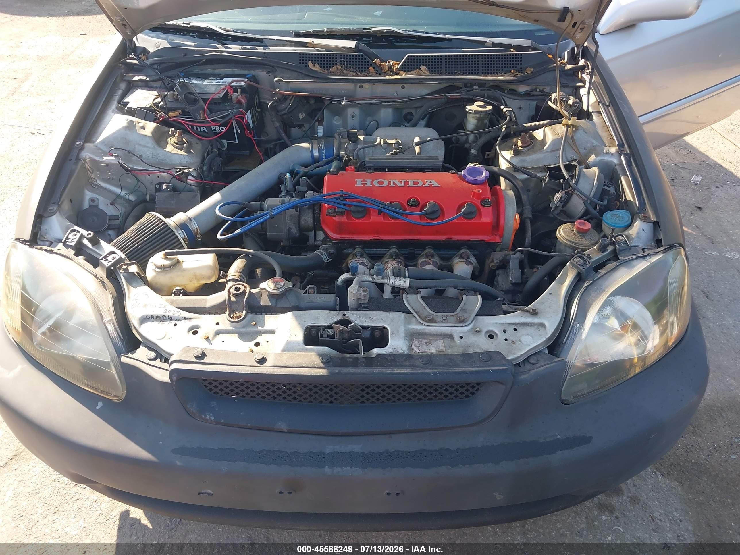 1998 Honda Civic Ex Silver vin: 1HGEJ8243WL114584