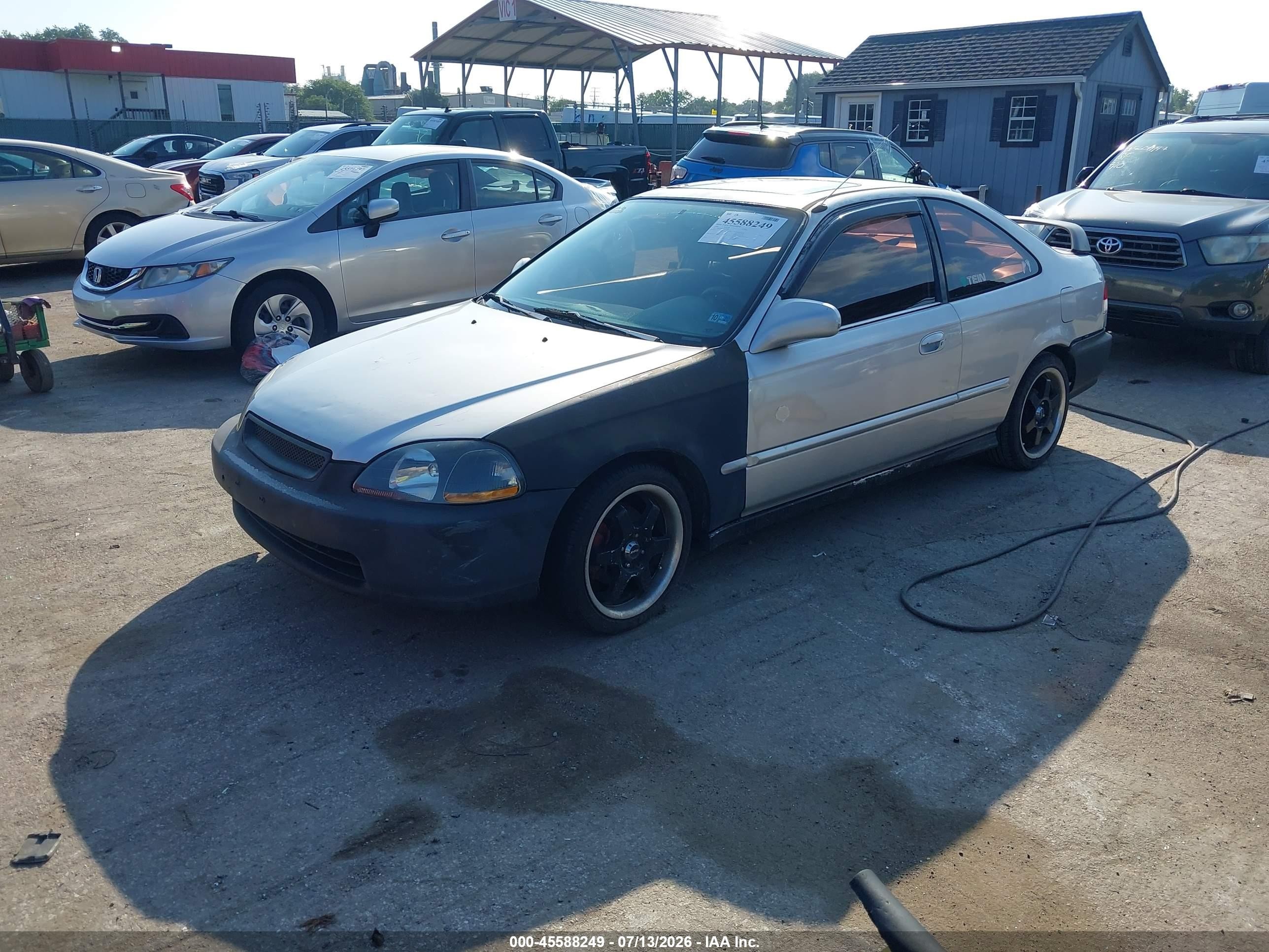 1998 Honda Civic Ex Silver vin: 1HGEJ8243WL114584