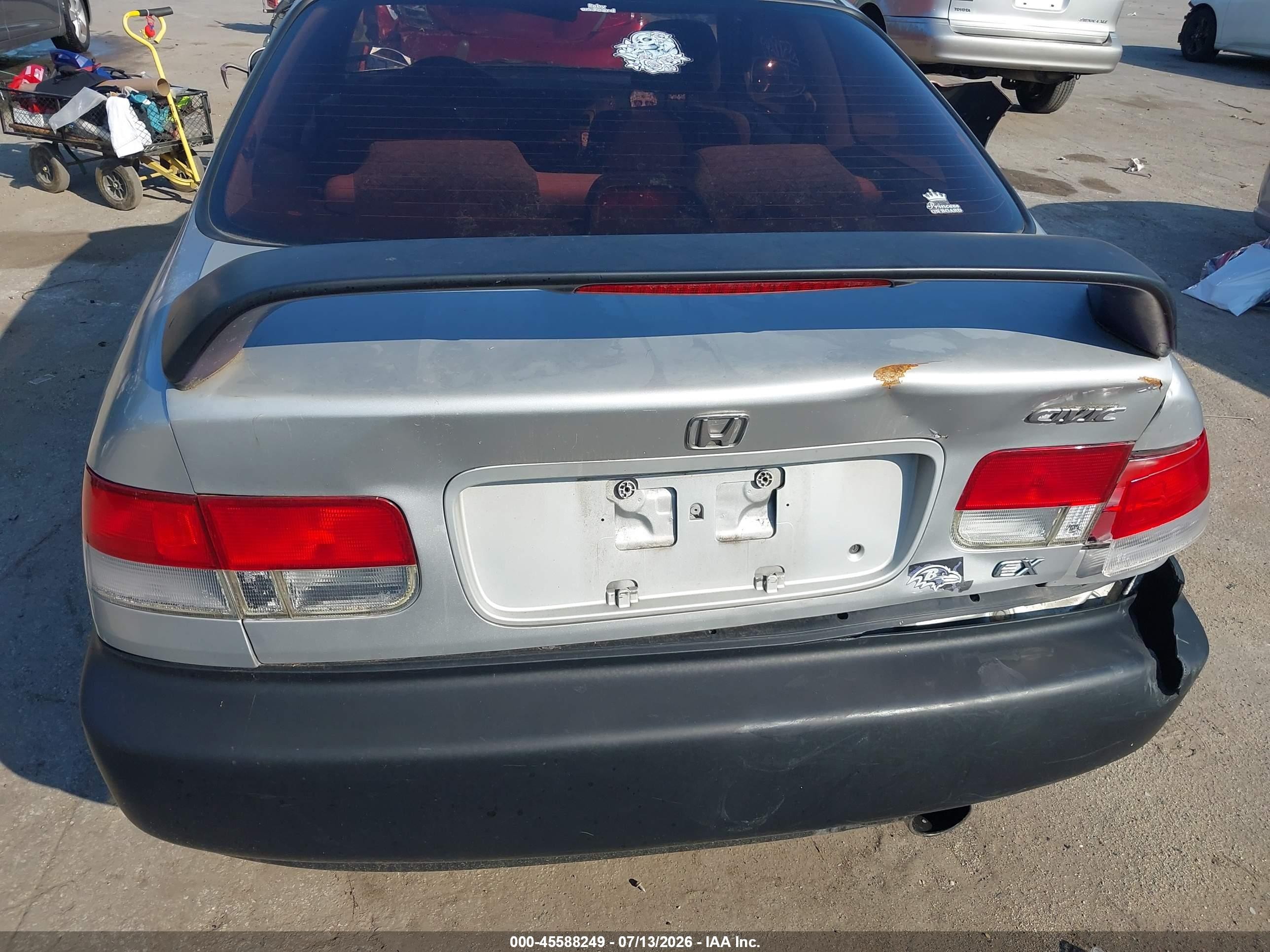 1998 Honda Civic Ex Silver vin: 1HGEJ8243WL114584