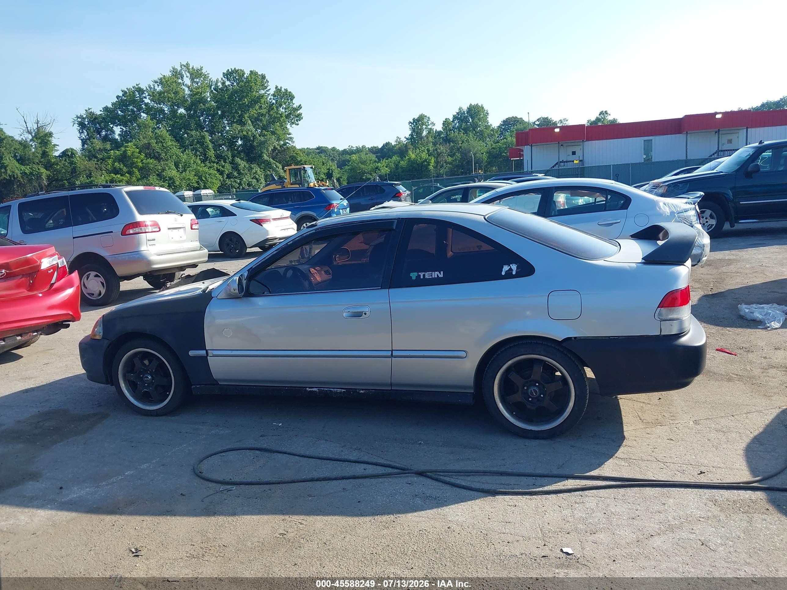 1998 Honda Civic Ex Silver vin: 1HGEJ8243WL114584