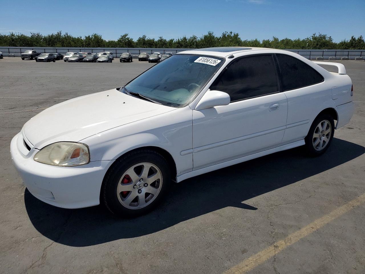 2000 Honda Civic Ex White vin: 1HGEJ8243YL069777