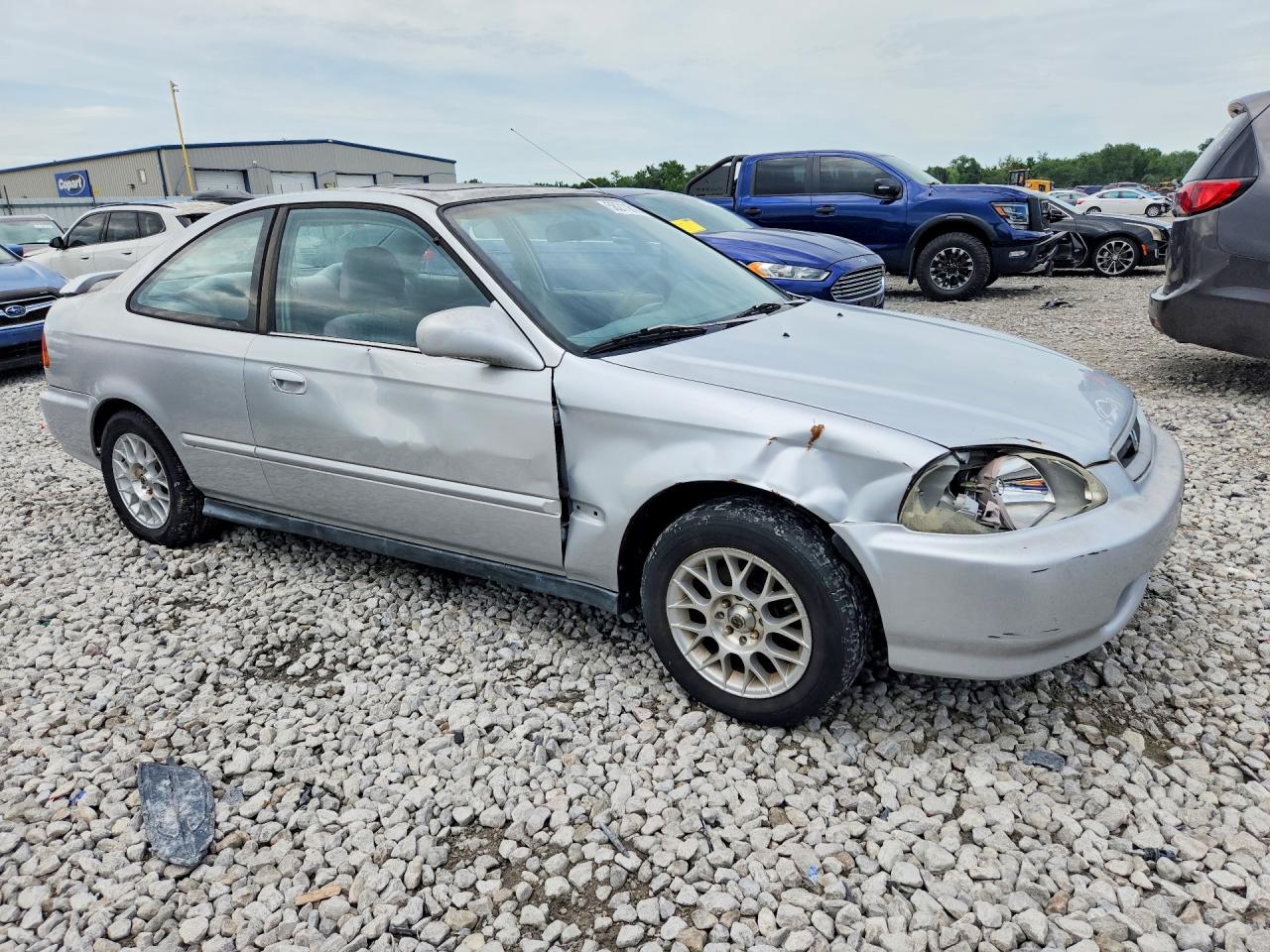 1996 Honda Civic Ex Silver vin: 1HGEJ8244TL077931