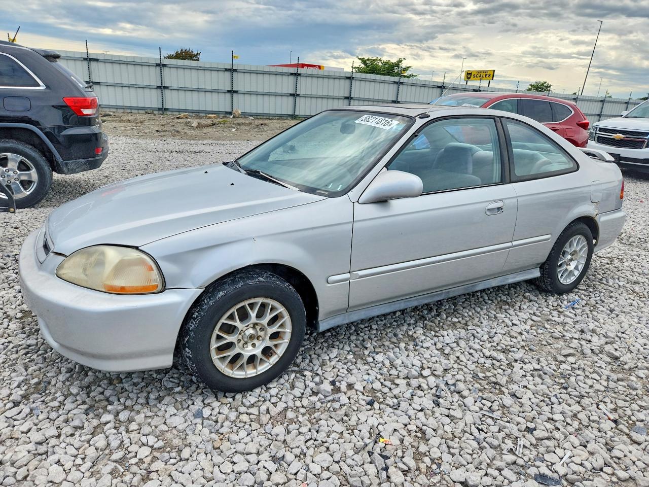 1996 Honda Civic Ex Silver vin: 1HGEJ8244TL077931