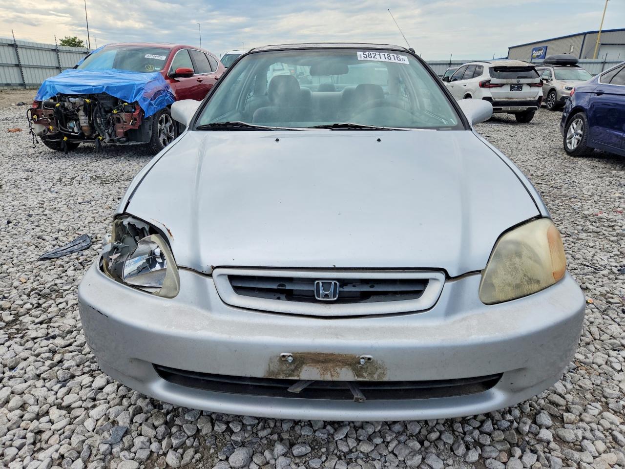 1996 Honda Civic Ex Silver vin: 1HGEJ8244TL077931
