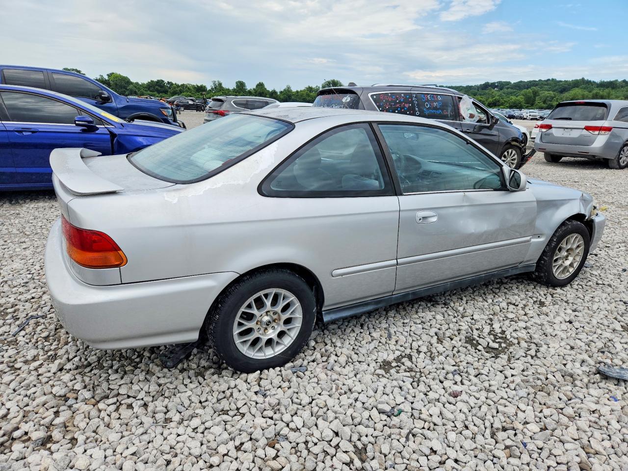 1996 Honda Civic Ex Silver vin: 1HGEJ8244TL077931