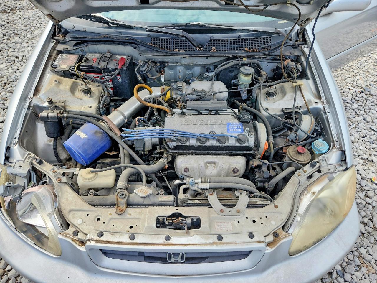 1996 Honda Civic Ex Silver vin: 1HGEJ8244TL077931