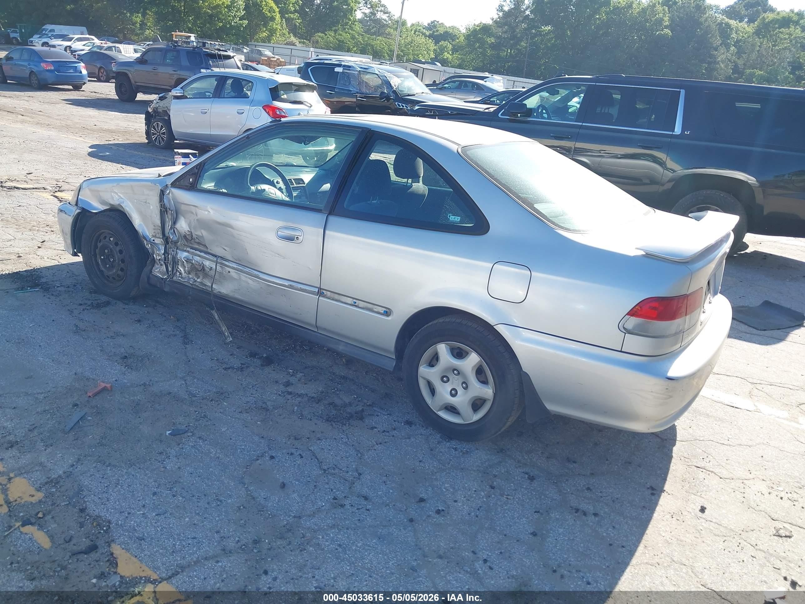2000 Honda Civic Ex Silver vin: 1HGEJ8244YL078052