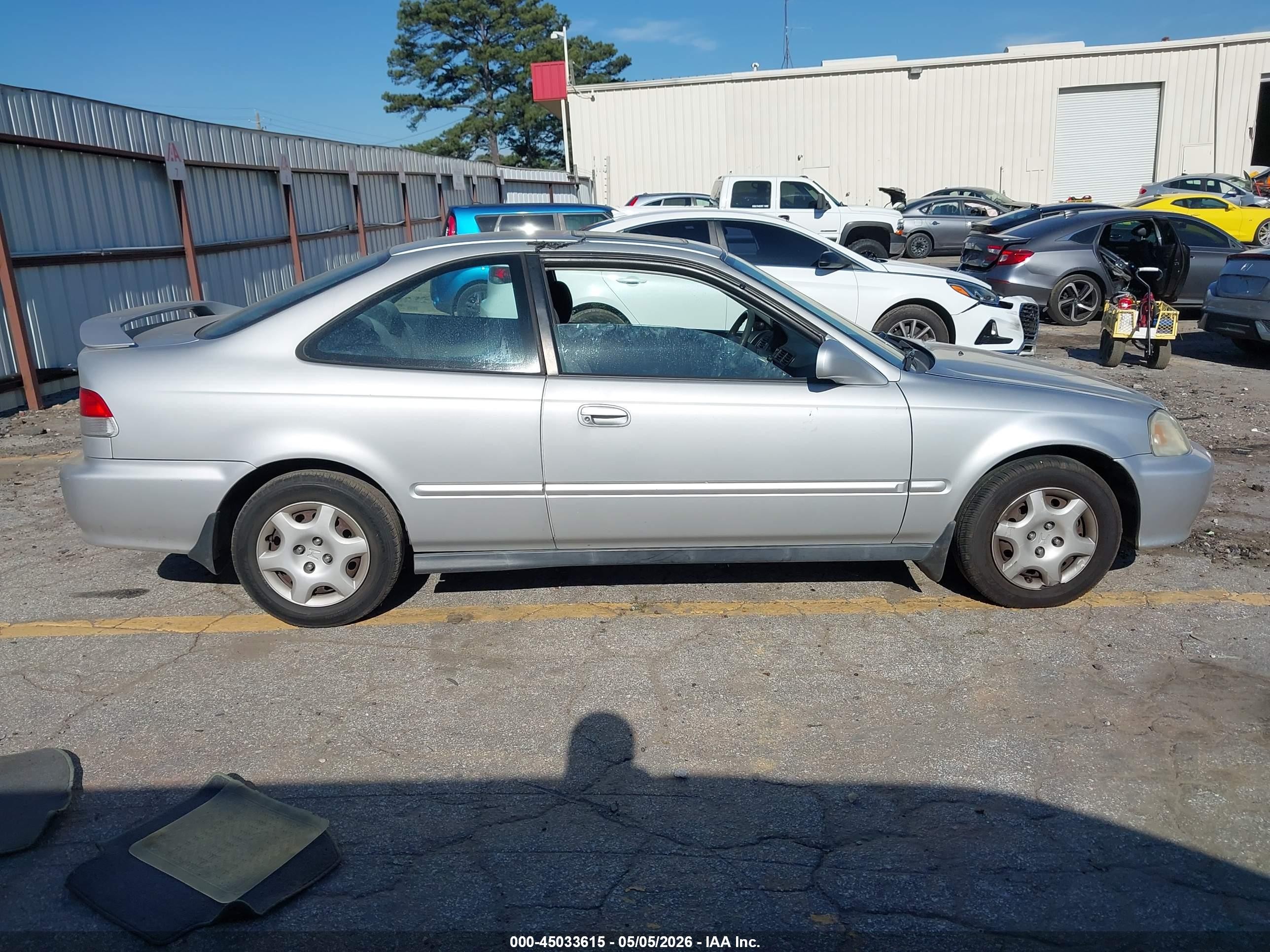 2000 Honda Civic Ex Silver vin: 1HGEJ8244YL078052
