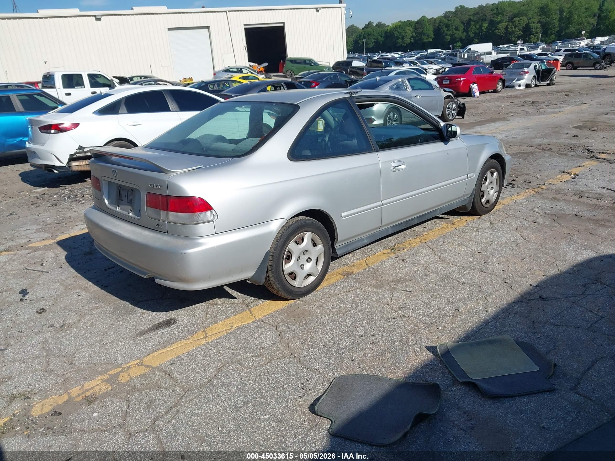 2000 Honda Civic Ex Silver vin: 1HGEJ8244YL078052