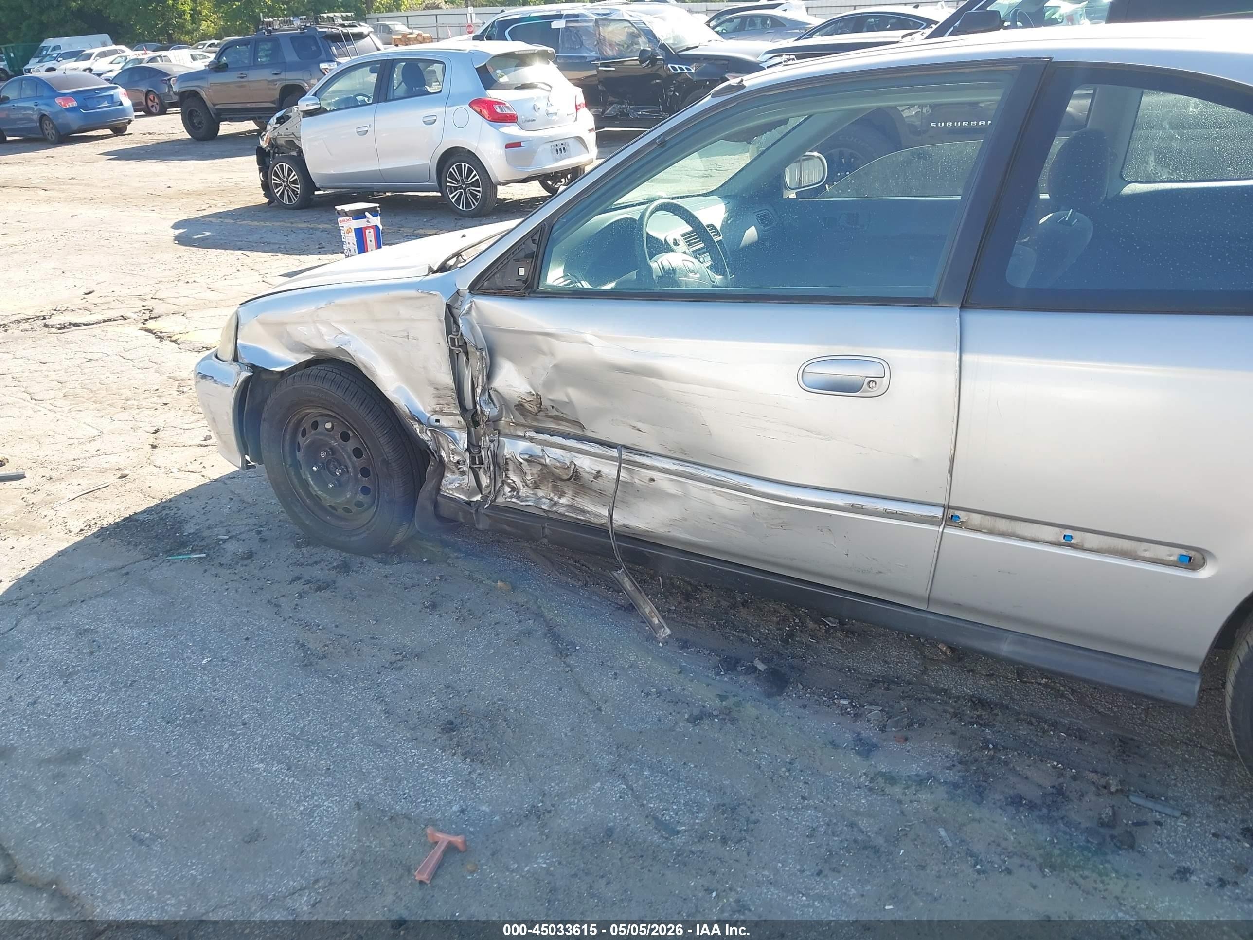 2000 Honda Civic Ex Silver vin: 1HGEJ8244YL078052