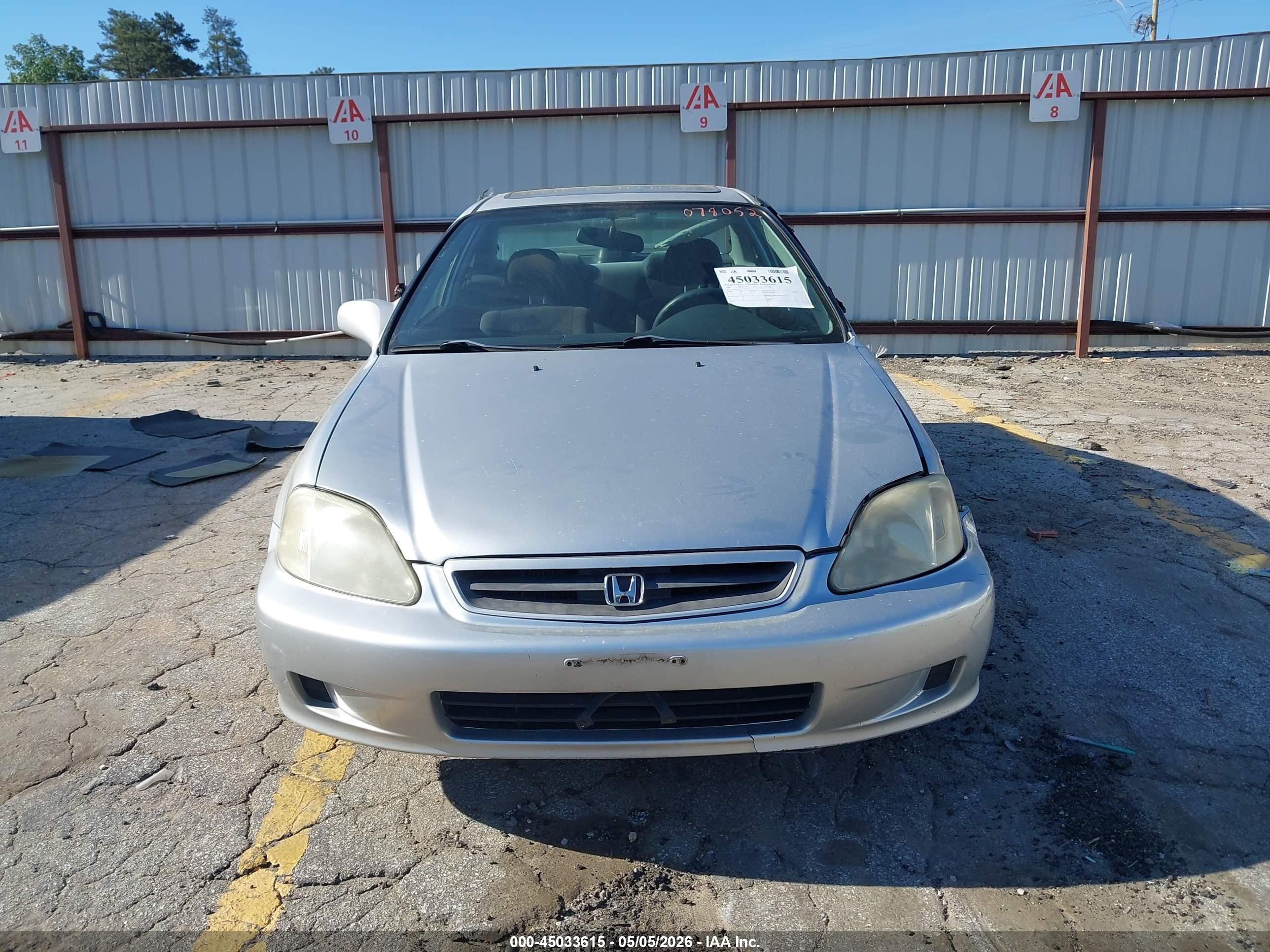 2000 Honda Civic Ex Silver vin: 1HGEJ8244YL078052