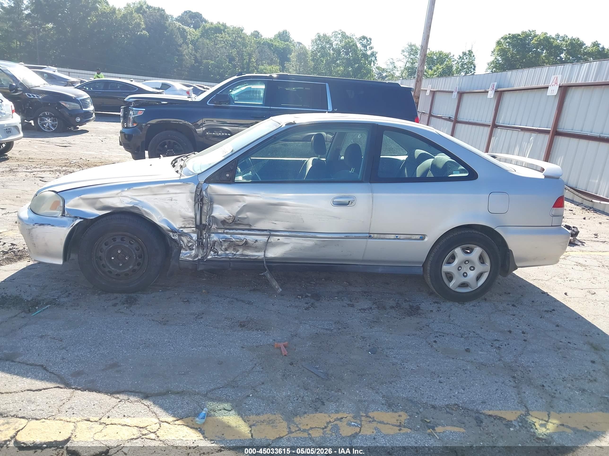 2000 Honda Civic Ex Silver vin: 1HGEJ8244YL078052