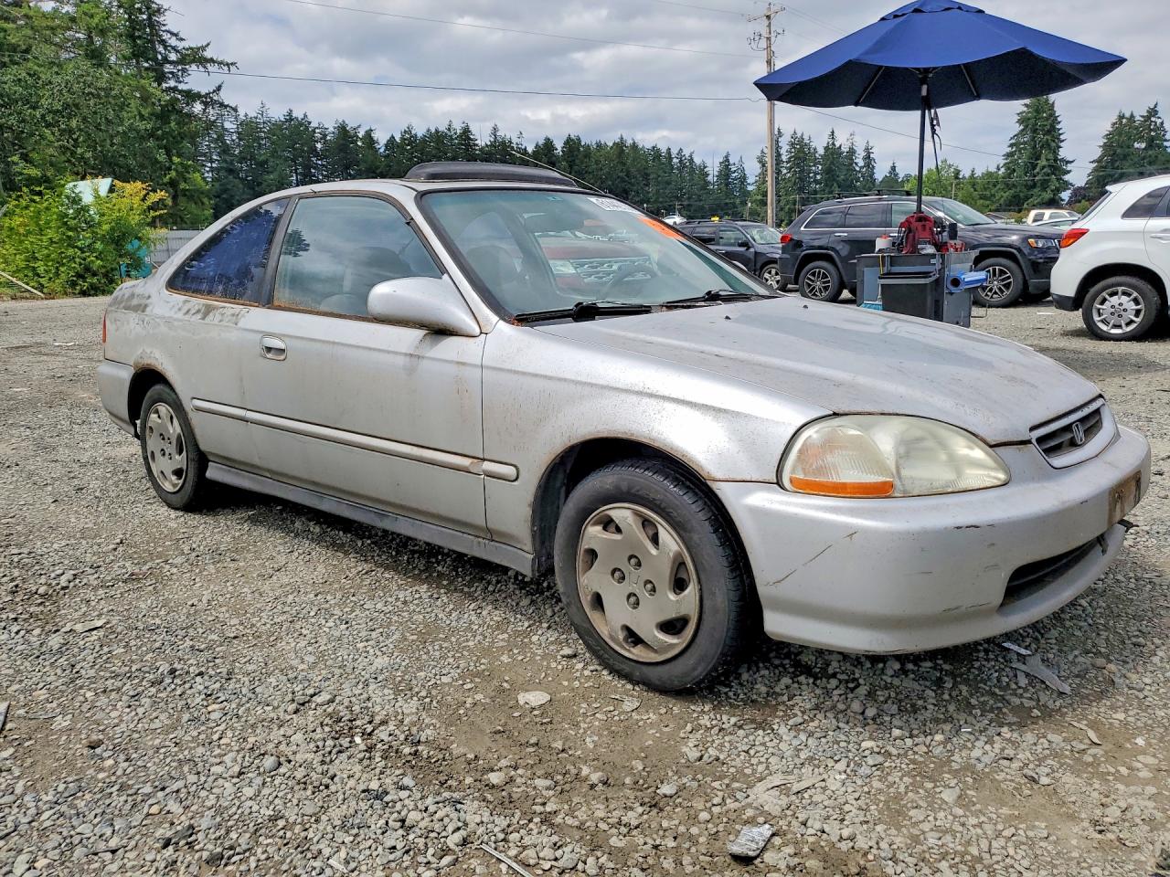 1997 Honda Civic Ex Silver vin: 1HGEJ8245VL105092