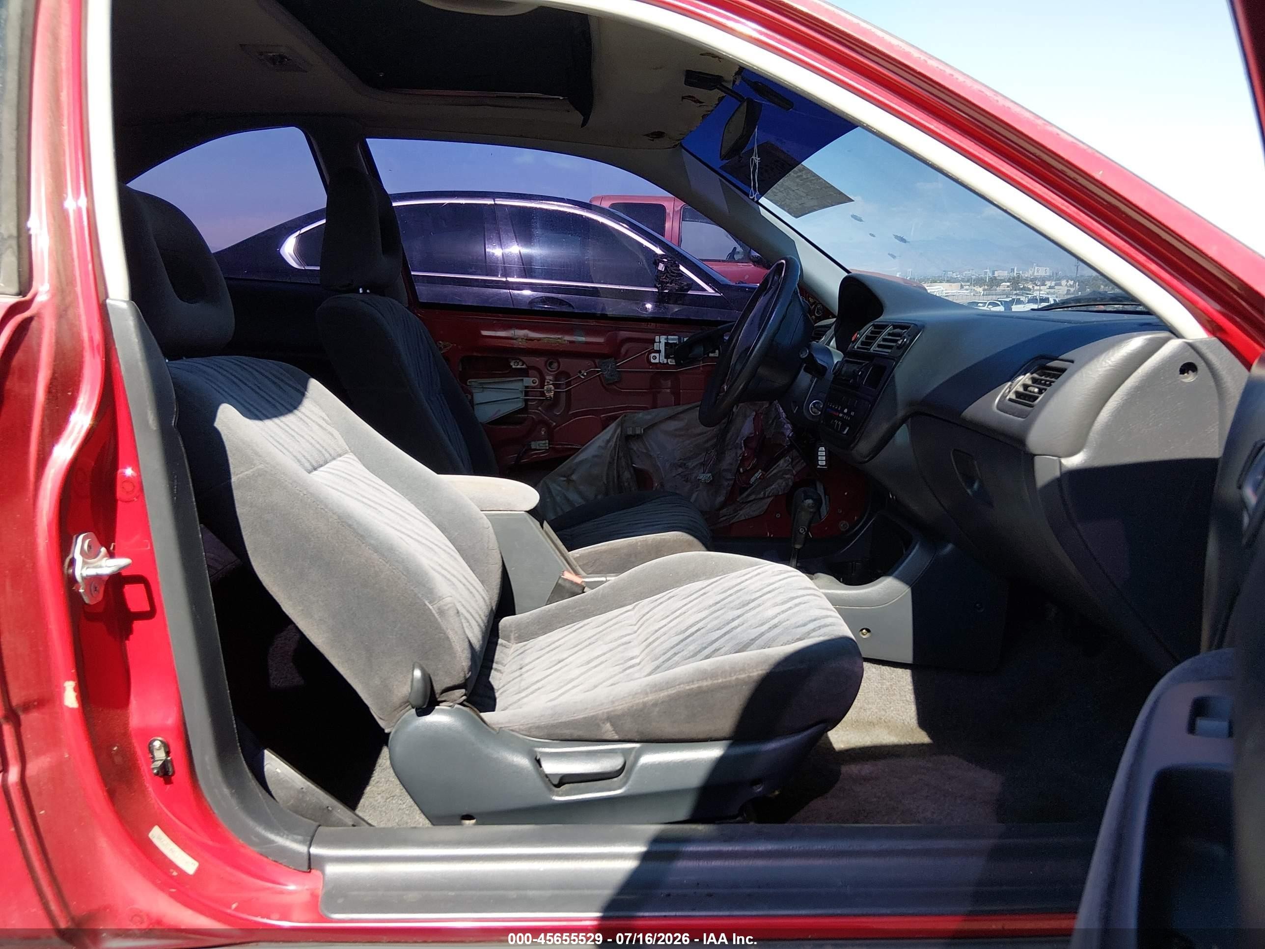 1997 Honda Civic Ex Red vin: 1HGEJ8245VL133846