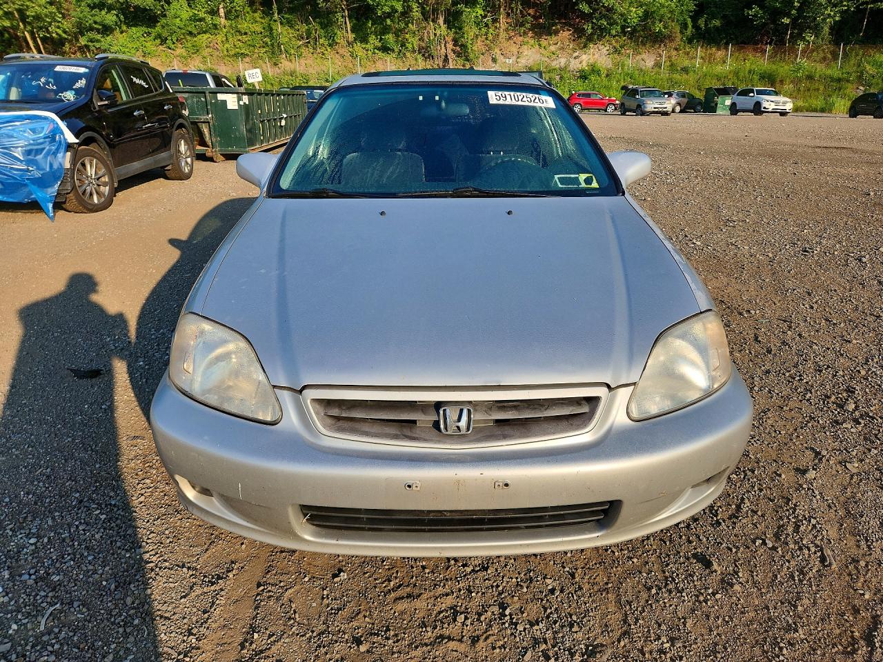 1999 Honda Civic Ex Silver vin: 1HGEJ8245XL092556