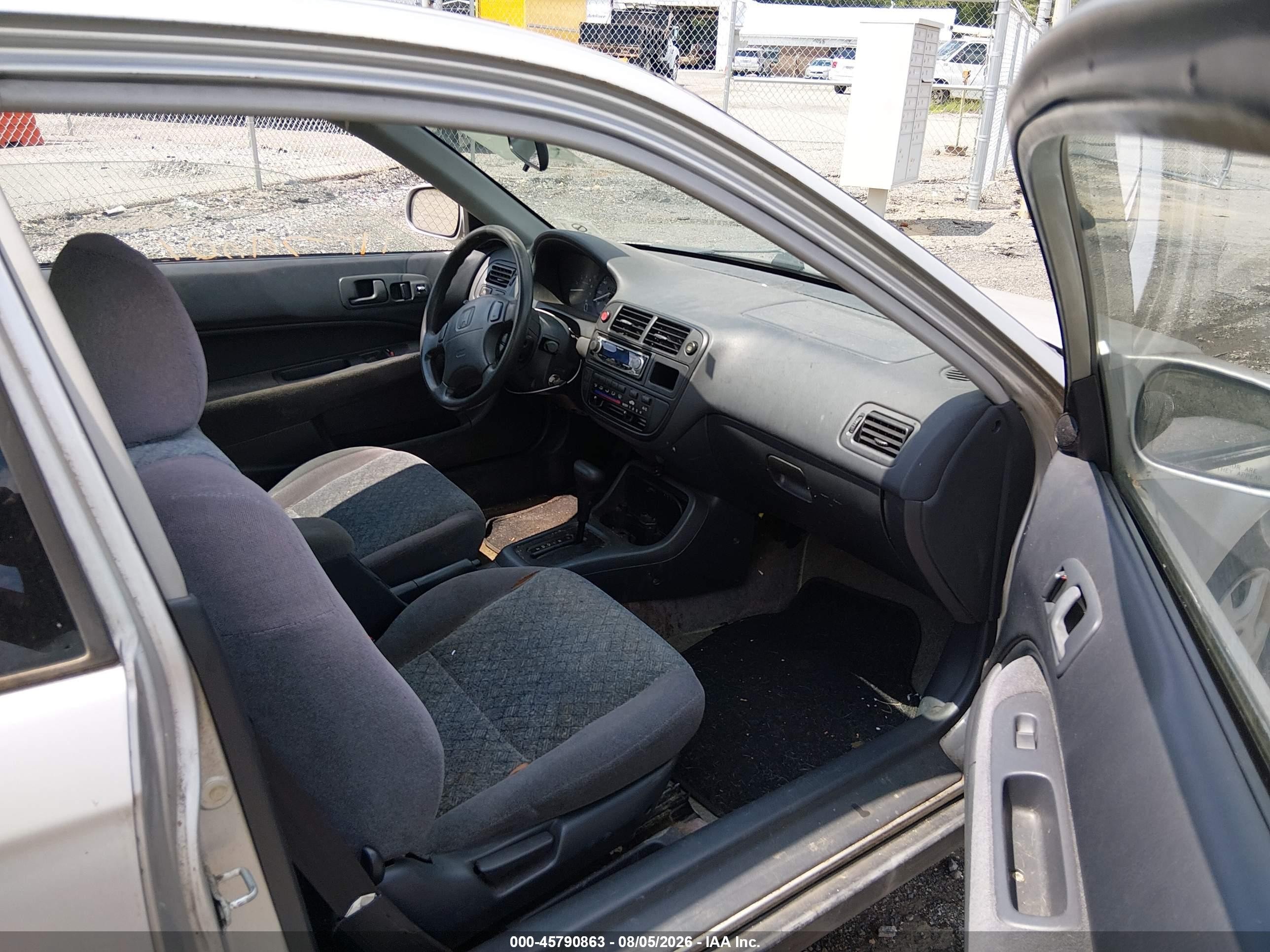 1998 Honda Civic Ex Серебряный vin: 1HGEJ8246WL047690