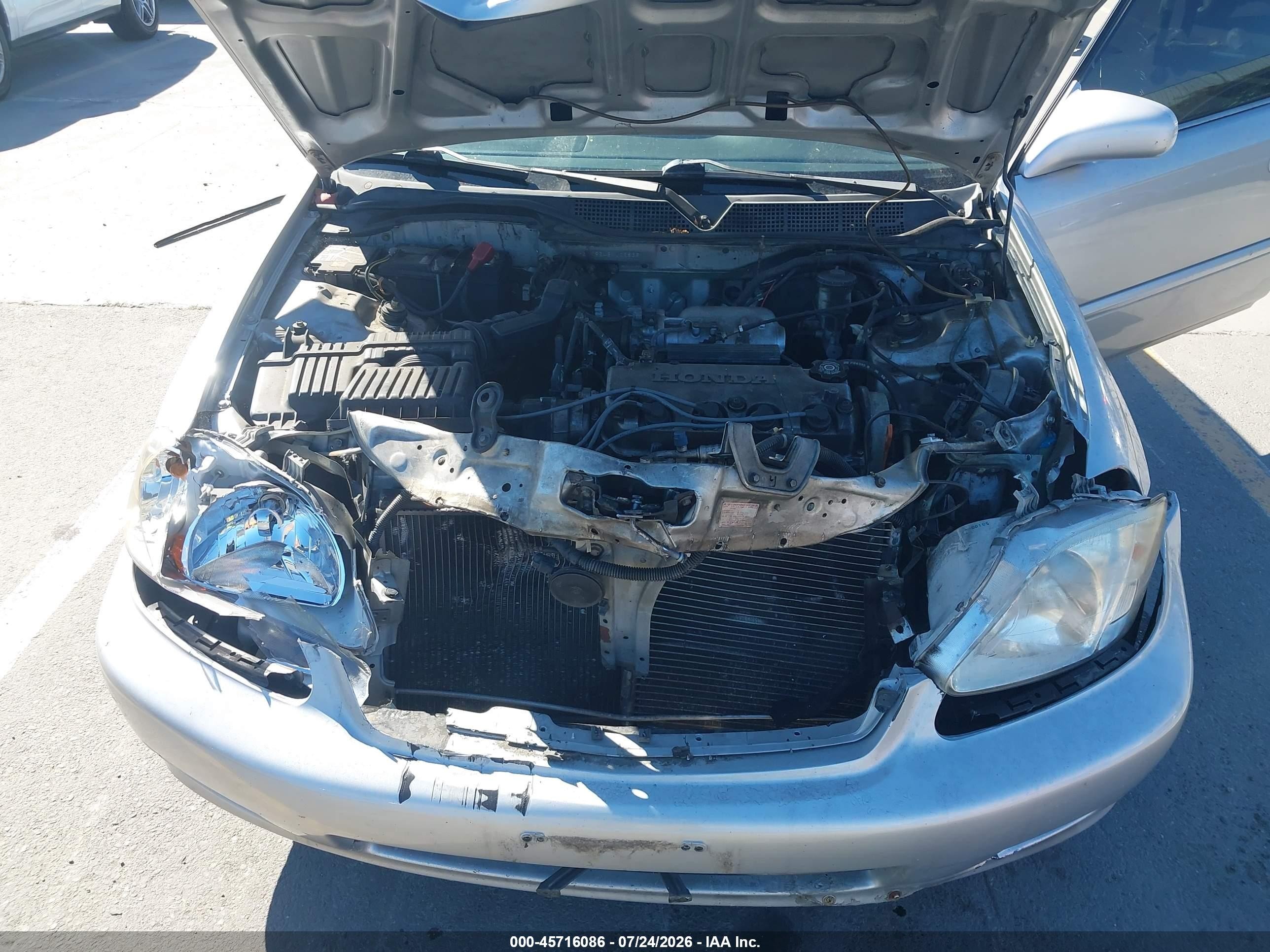 1999 Honda Civic Ex Silver vin: 1HGEJ8246XL028381