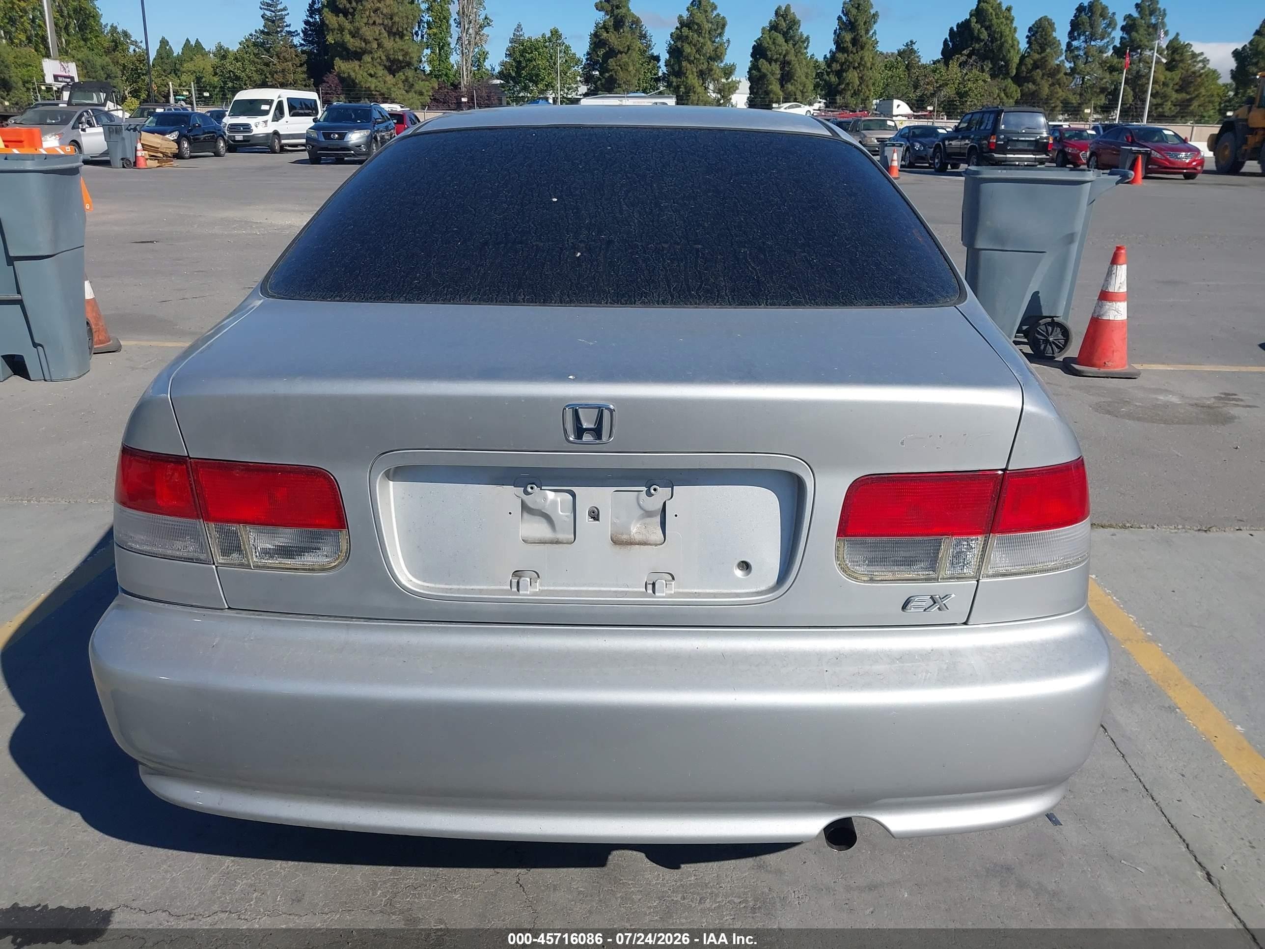 1999 Honda Civic Ex Silver vin: 1HGEJ8246XL028381