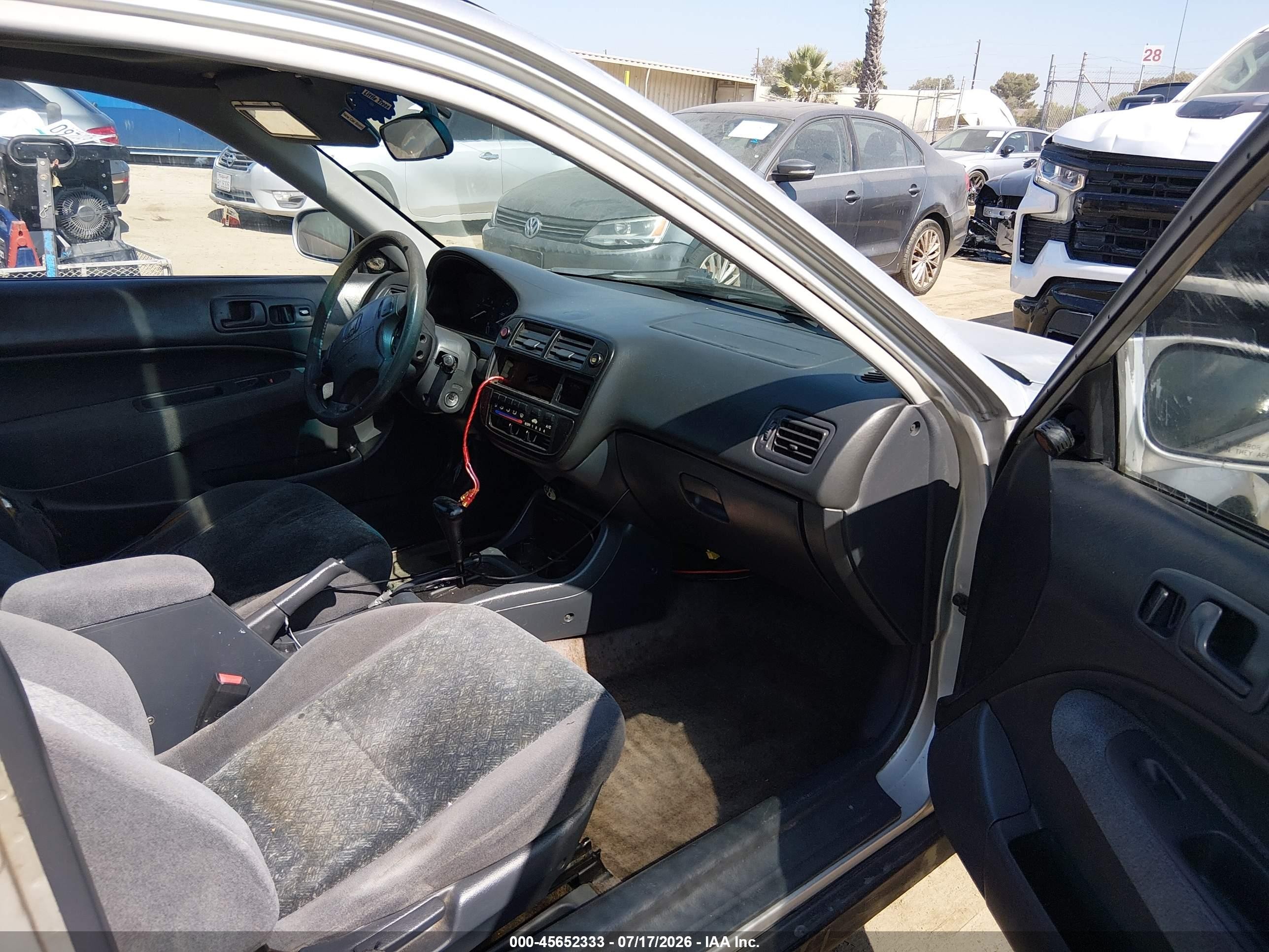 1998 Honda Civic Ex Silver vin: 1HGEJ8247WL091679