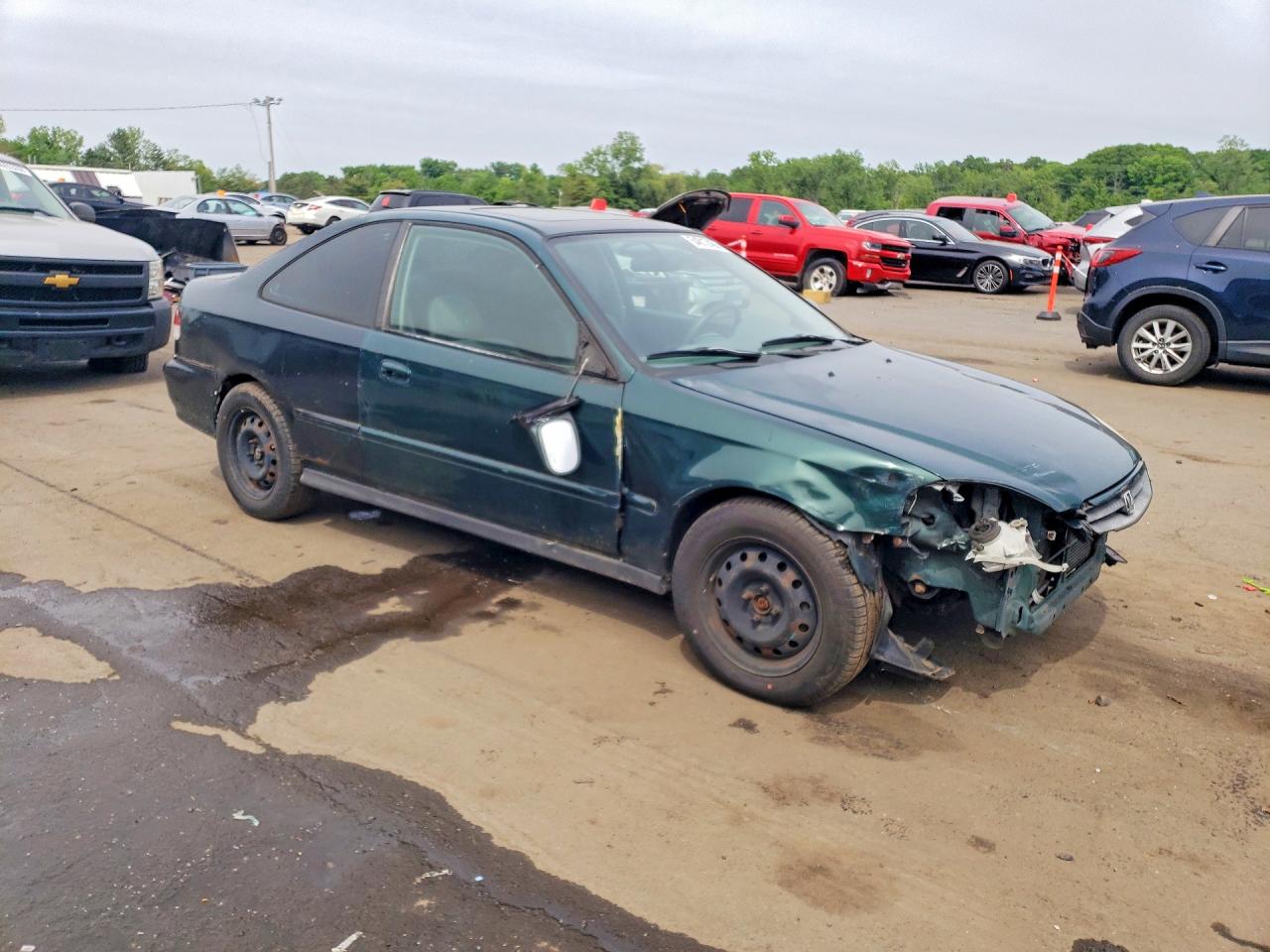 2000 Honda Civic Ex Green vin: 1HGEJ8247YL050326