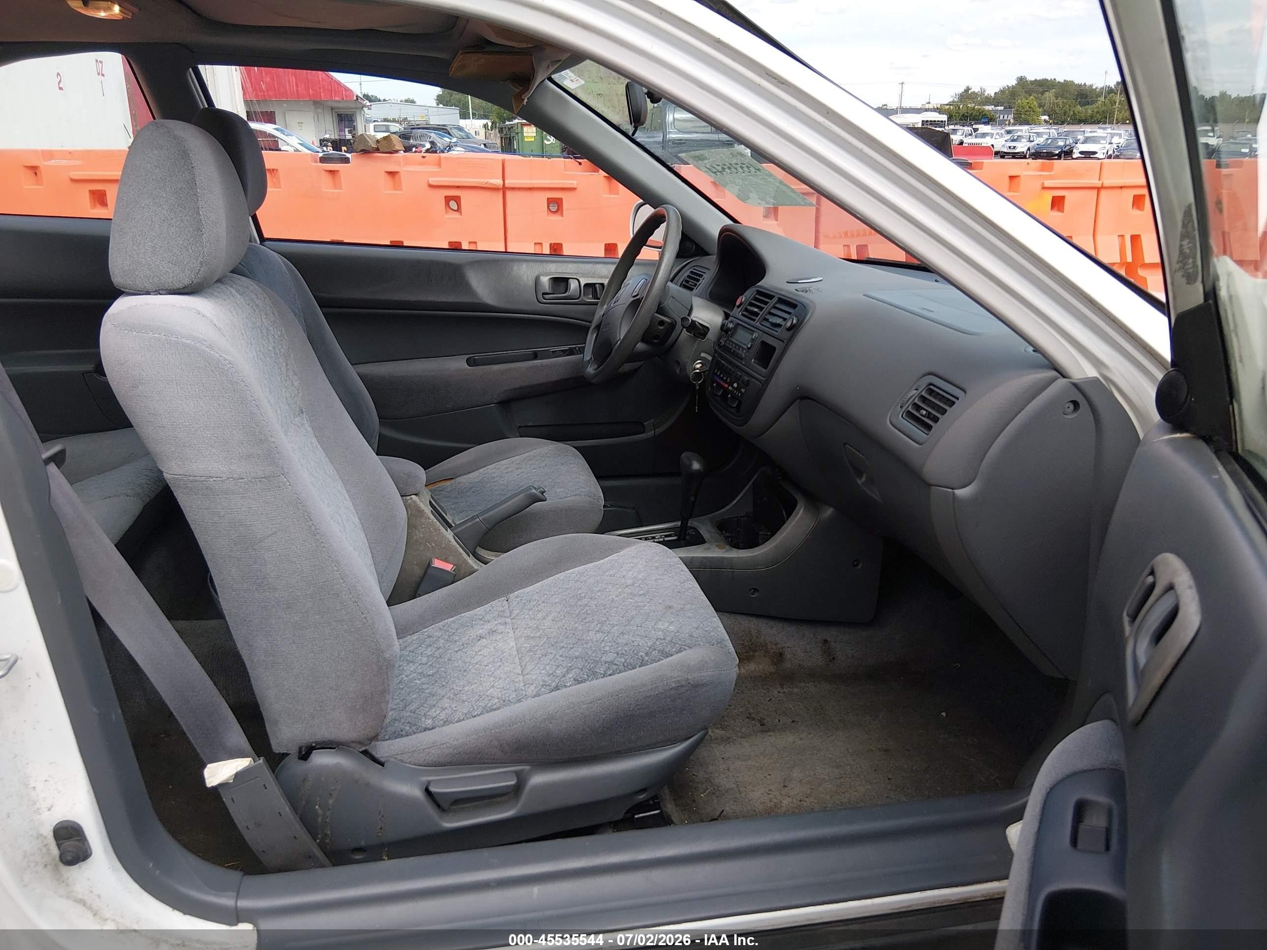 1996 Honda Civic Ex White vin: 1HGEJ8248TL054538
