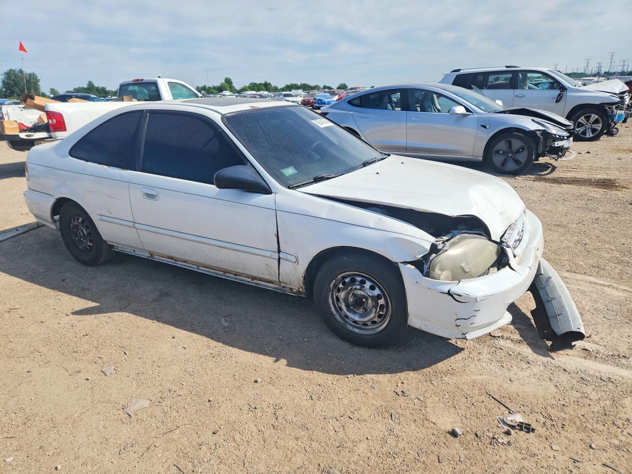2000 Honda Civic Ex Белый vin: 1HGEJ8249YL114642