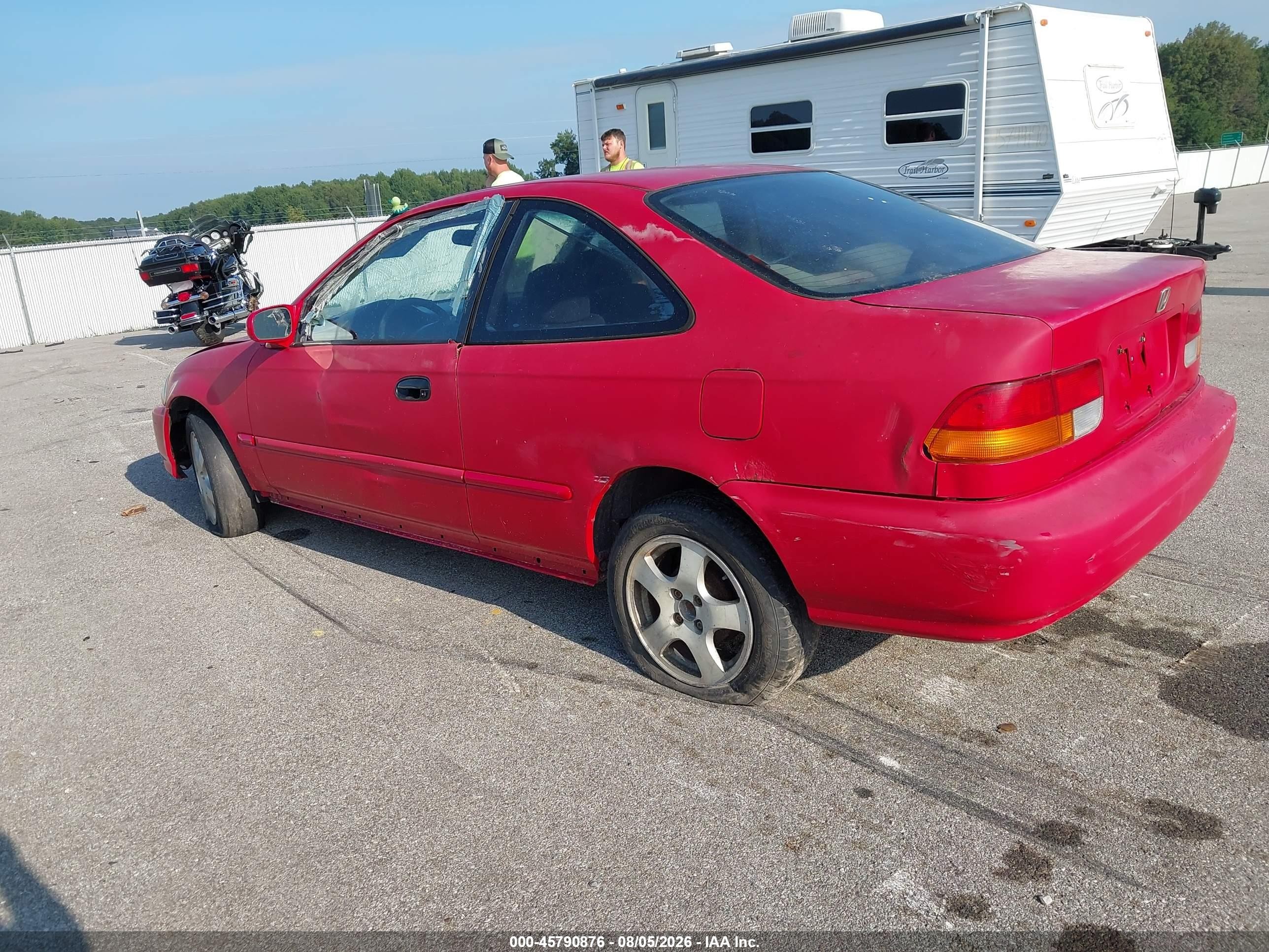 1997 Honda Civic Ex Red vin: 1HGEJ824XVL005151