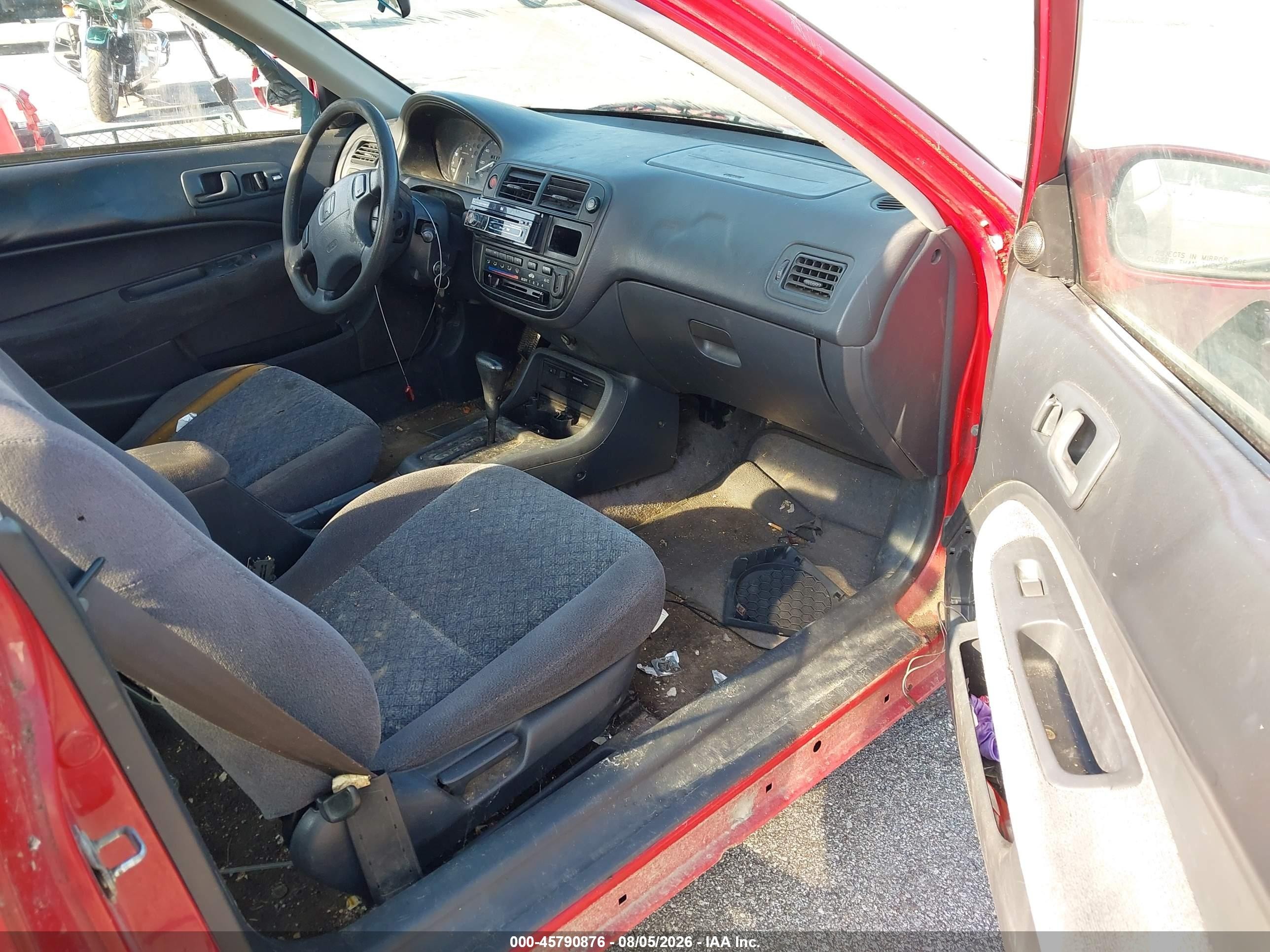 1997 Honda Civic Ex Red vin: 1HGEJ824XVL005151