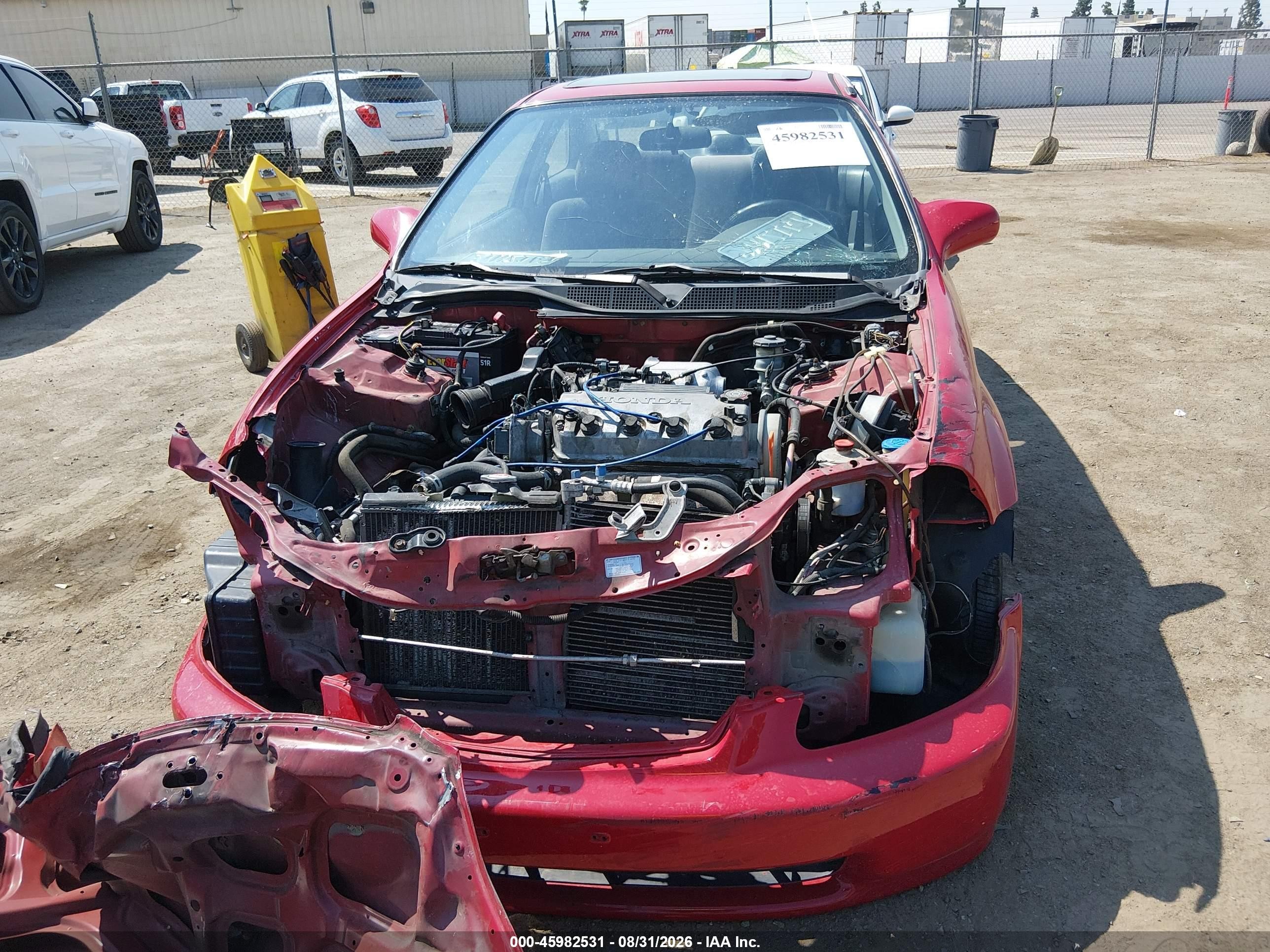 1997 Honda Civic Ex Красный vin: 1HGEJ824XVL069013