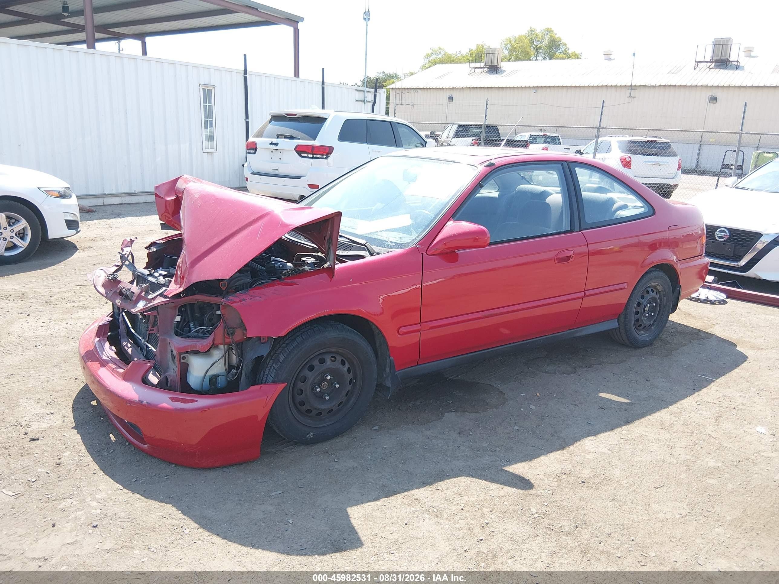 1997 Honda Civic Ex Красный vin: 1HGEJ824XVL069013